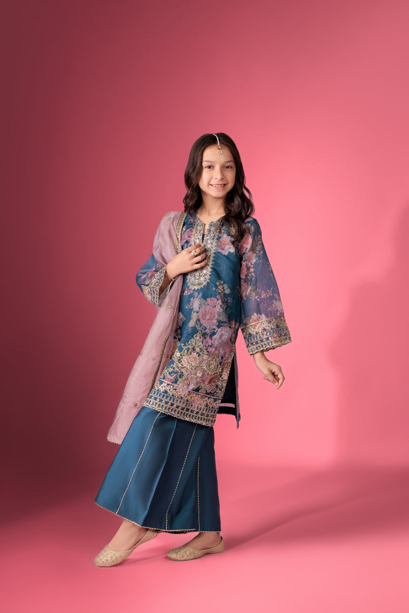 Blue-Lurex-Net-3 Piece (GP3PSFW25H10N1)