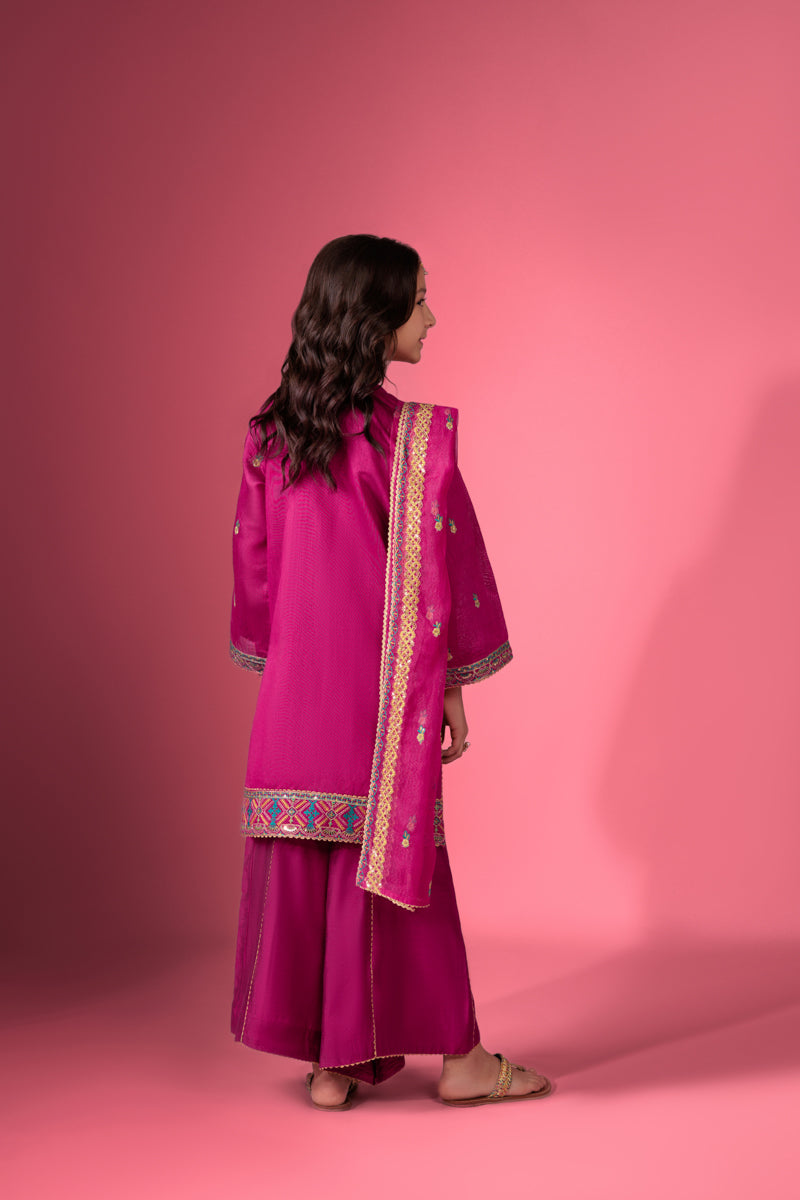 Pink-Lurex-Net-3 Piece (GP3PSLW25GI9O3)