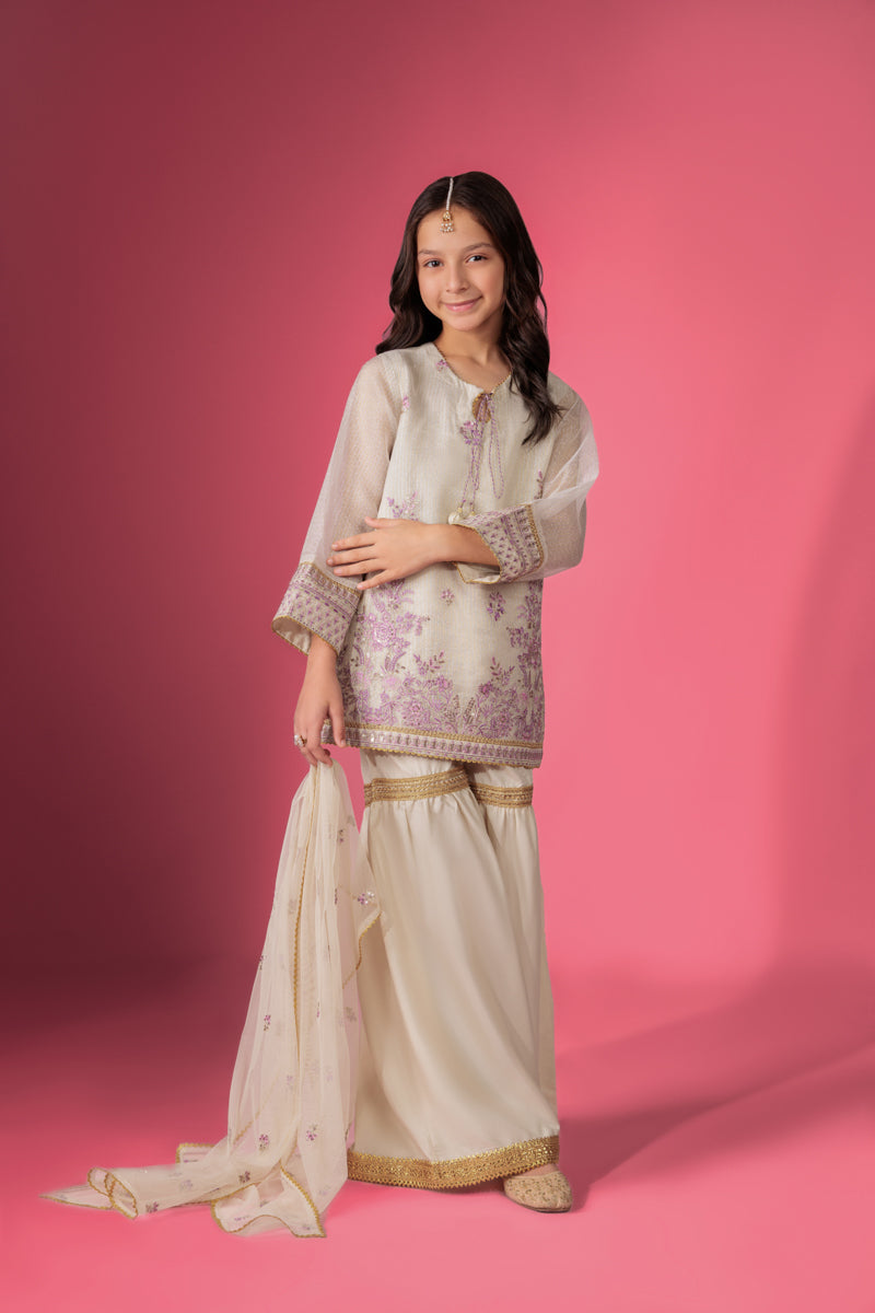 Ivory-Fancy-Zari-3 Piece (GP3PSLW25GI9O4)