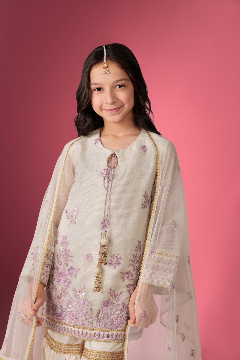 Ivory-Fancy-Zari-3 Piece (GP3PSLW25GI9O4)