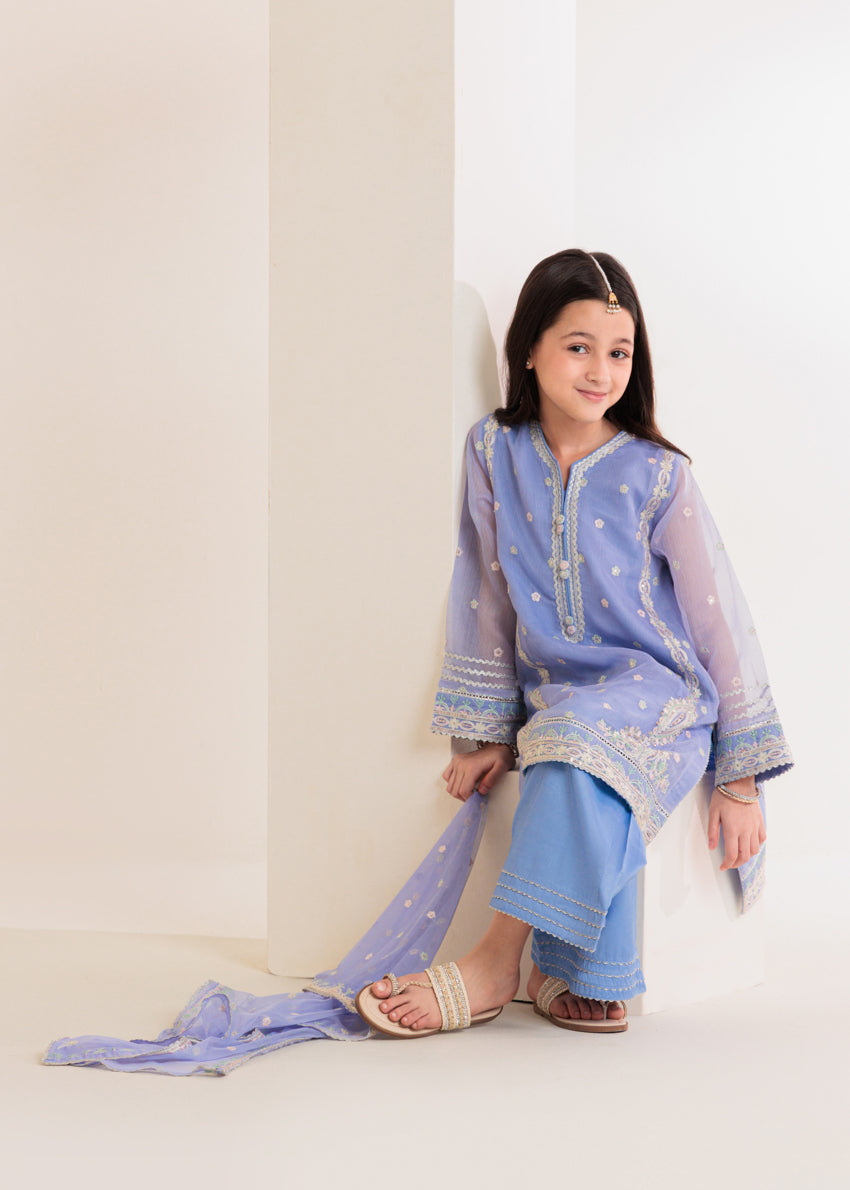 Lavender-Textured-Net-3 Piece (GPS25FE3018)