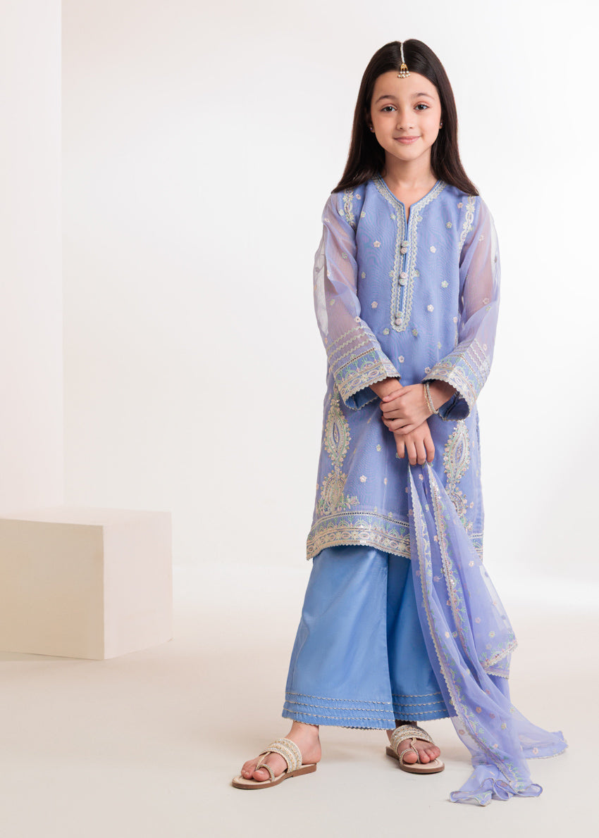 Lavender-Textured-Net-3 Piece (GPS25FE3018)