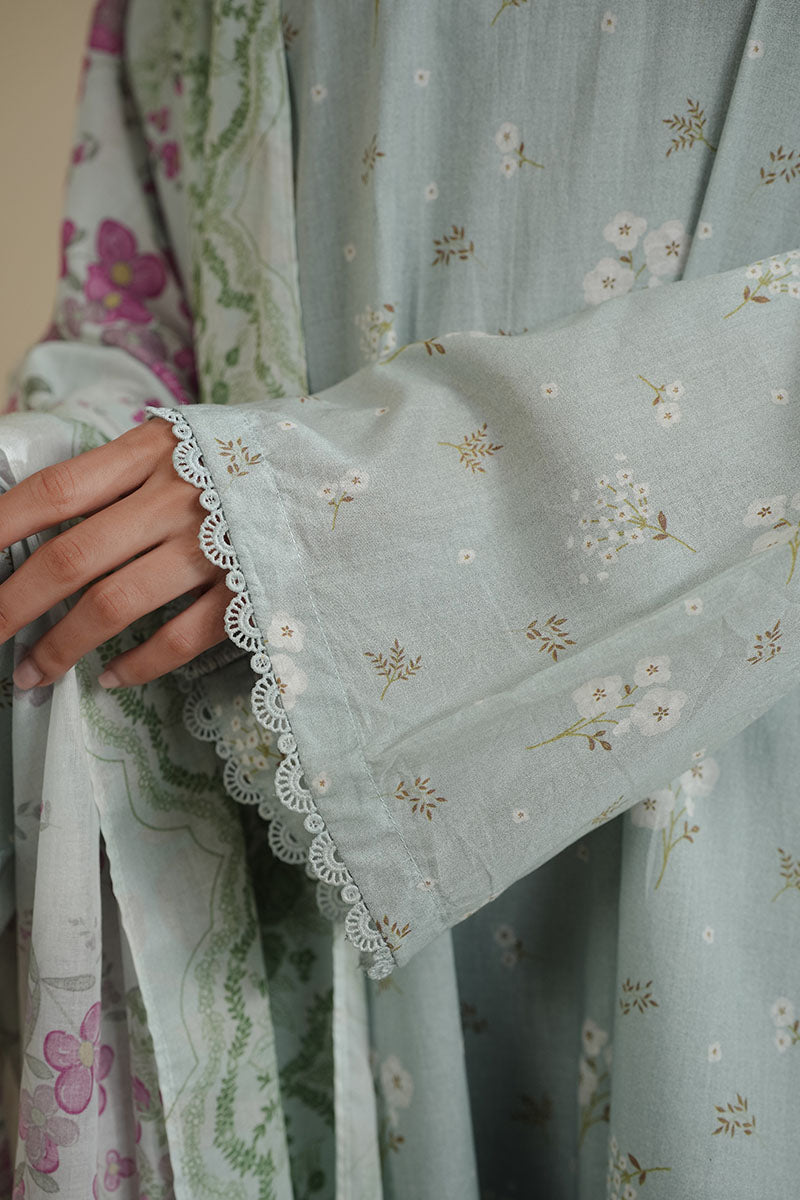 GRAY FROST-3PC PRINTED LAWN SUIT