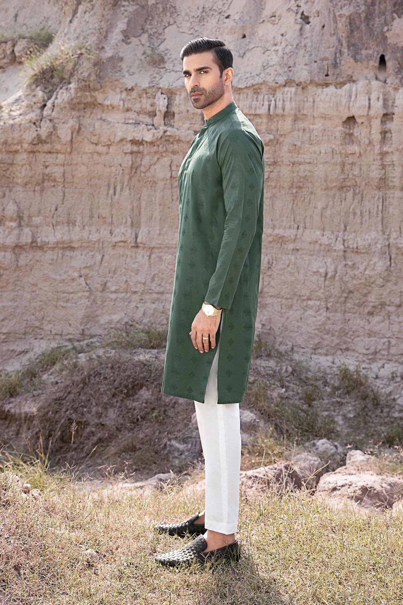 Kurta Dark Olive Gts-W23-01