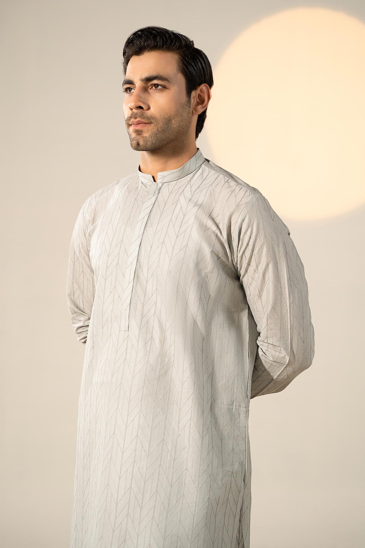 Embroidered Cotton Kurta