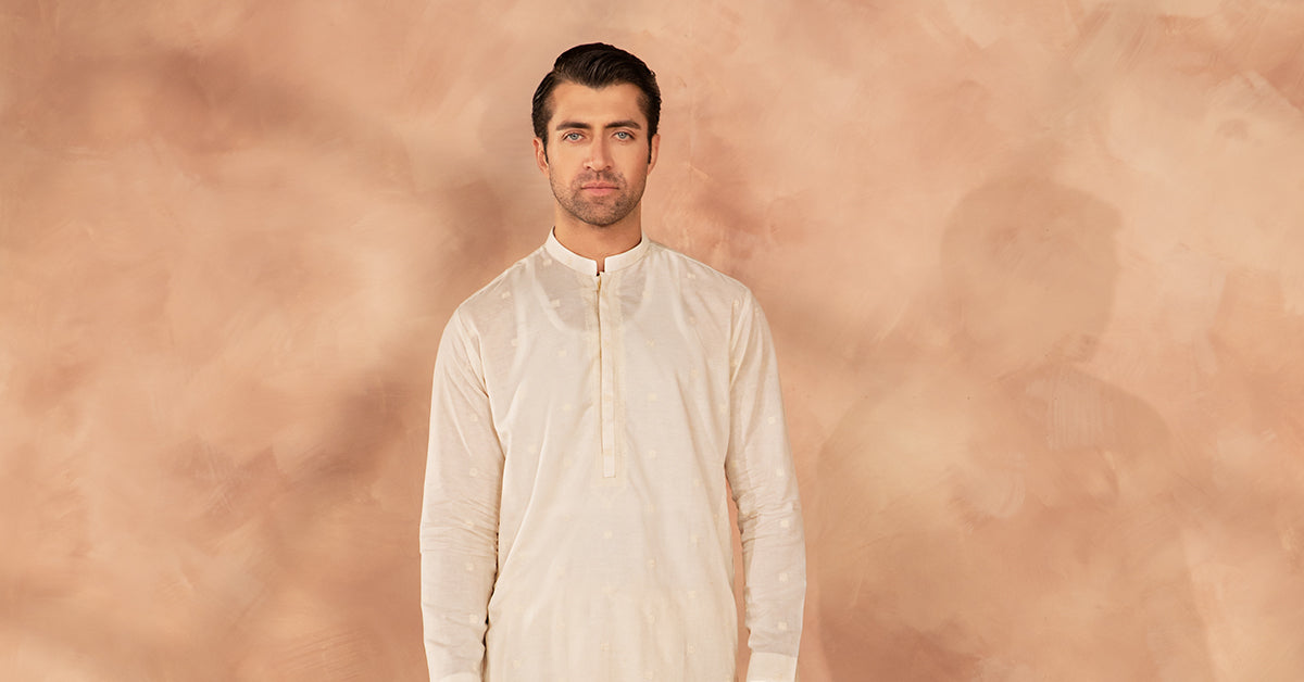 Embroidered Cotton Suit