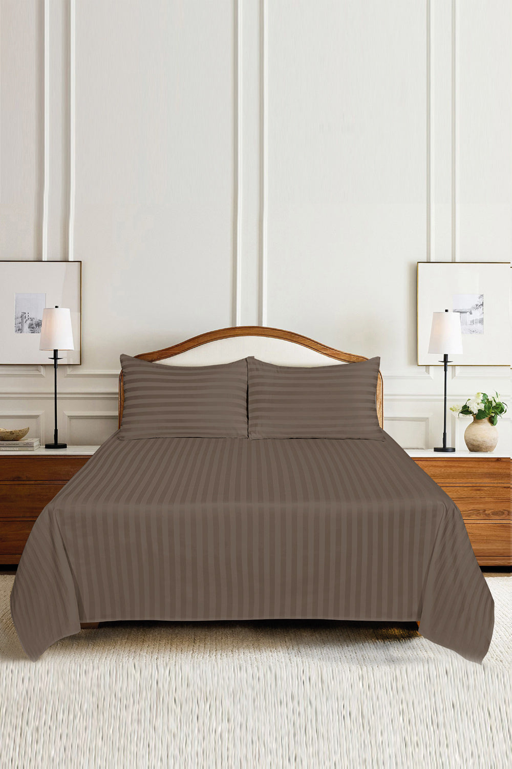 Ginger Snap Luxury Stripe Bed Sheet Set