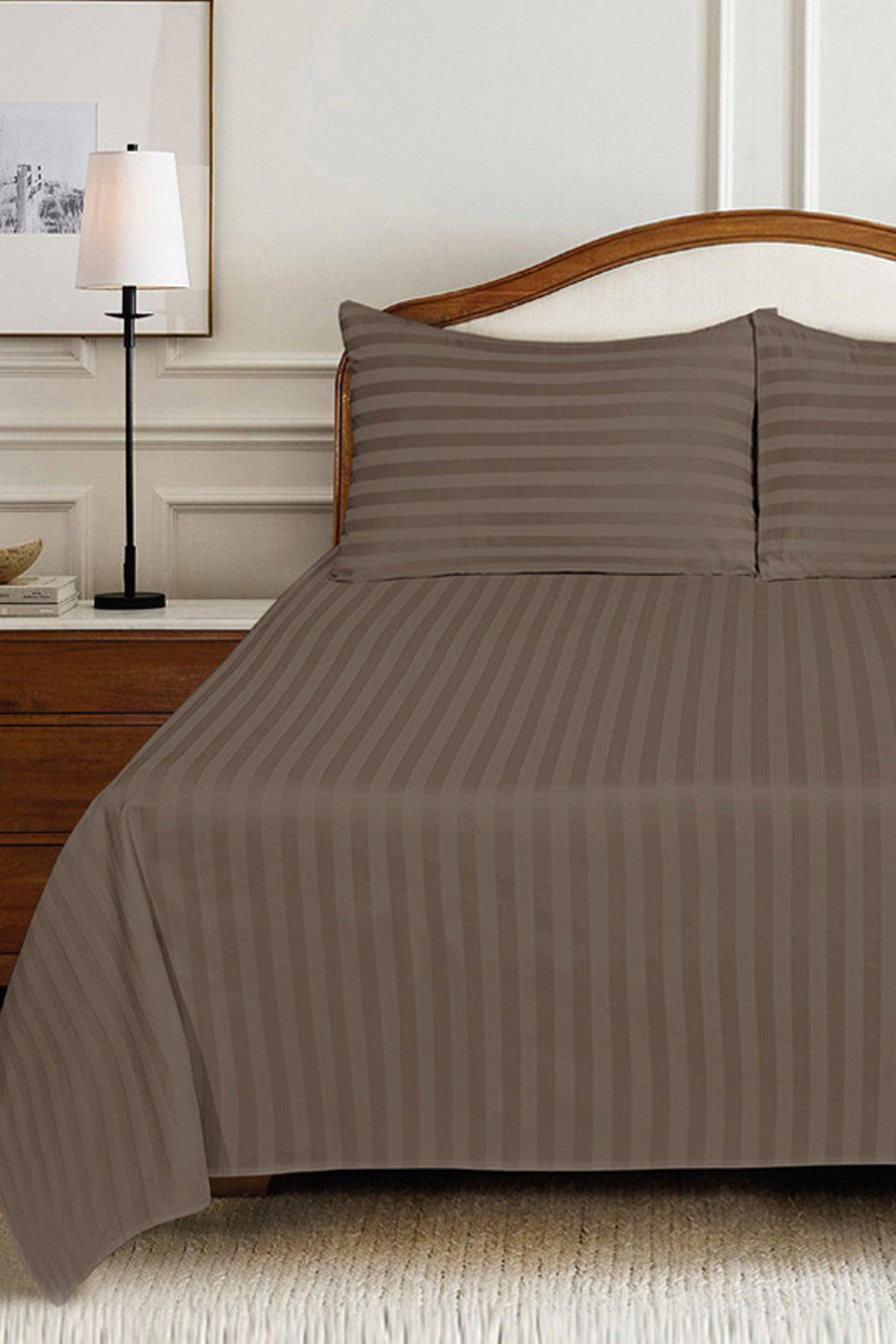 Ginger Snap Luxury Stripe Bed Sheet Set