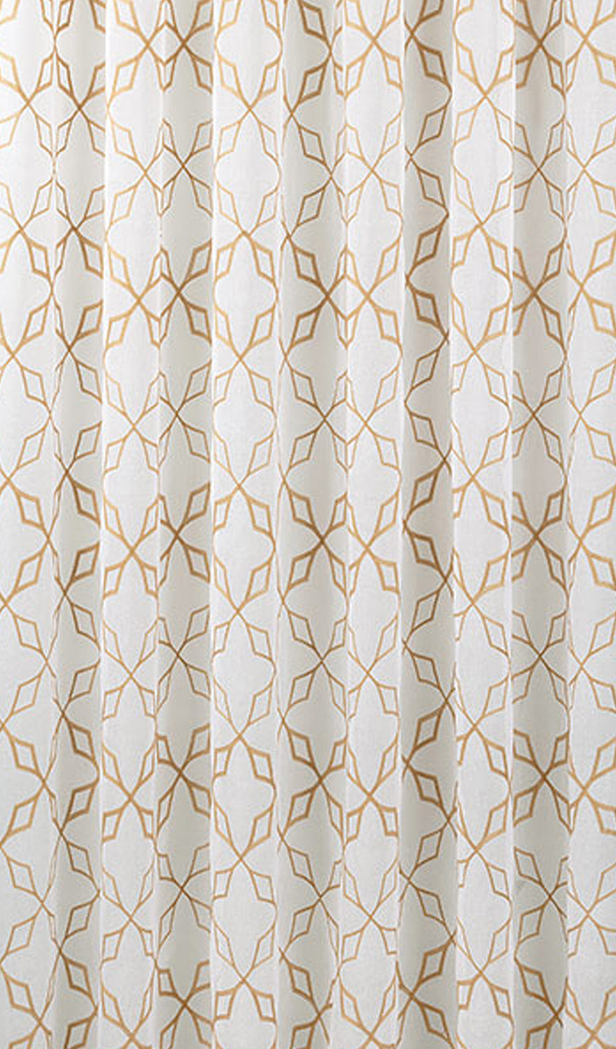 Ginger Root Embroidered Curtain