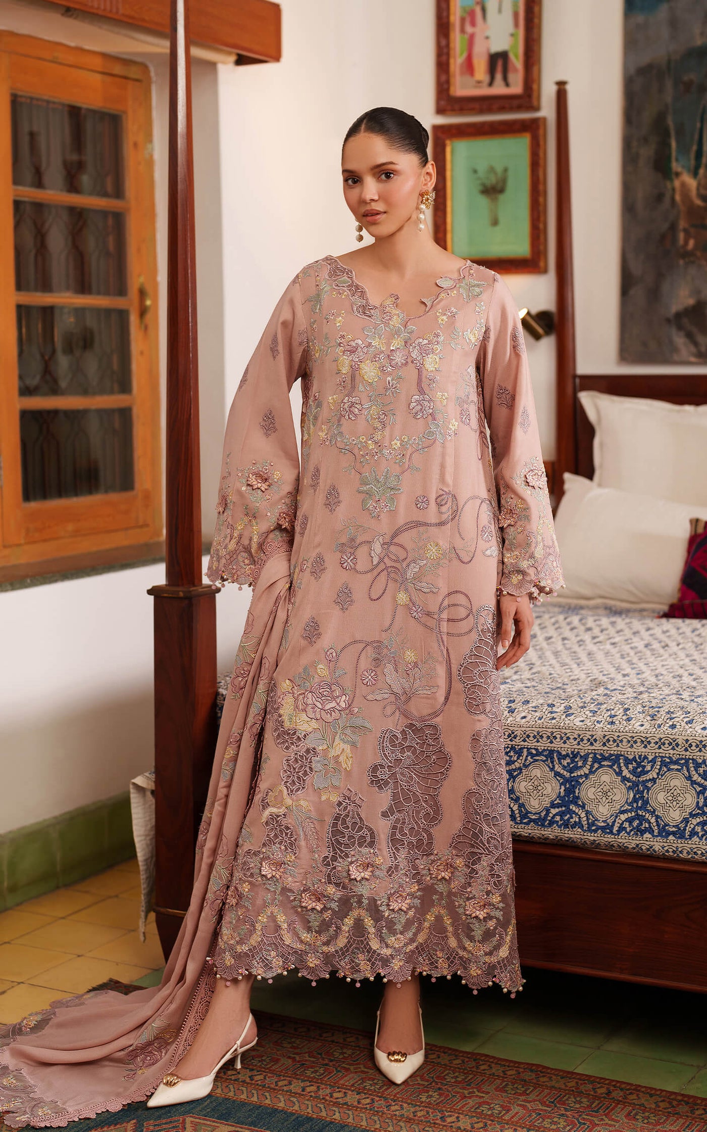 Glace LWC25-06 | 3pcs Embroidered Unstitched Winter