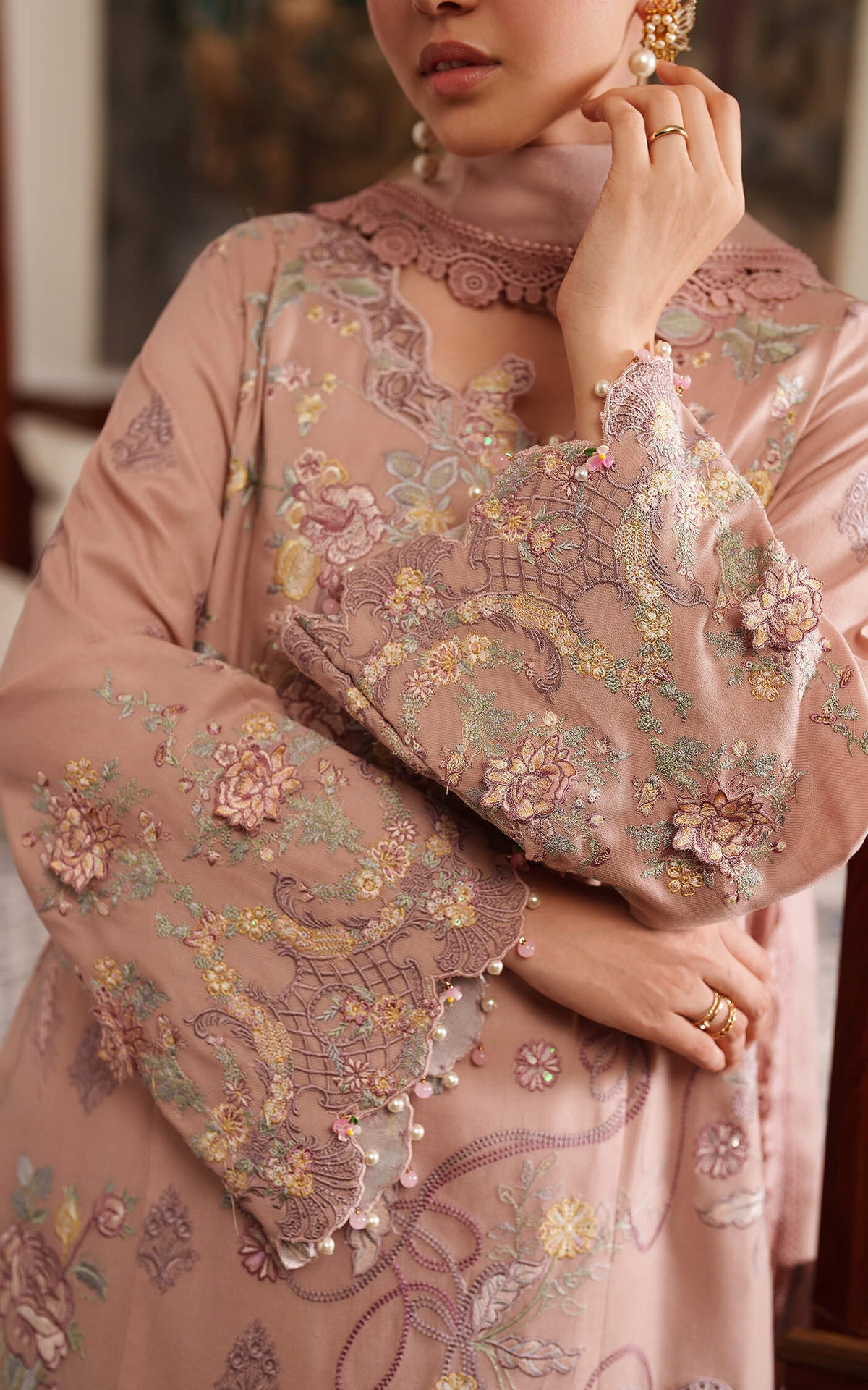 Glace LWC25-06 | 3pcs Embroidered Unstitched Winter