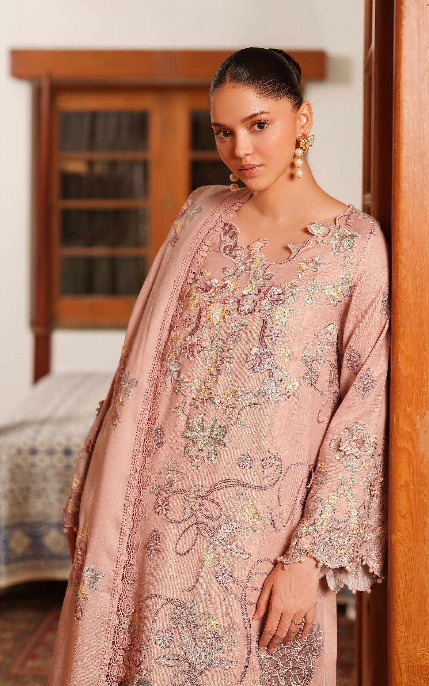 Glace LWC25-06 | 3pcs Embroidered Unstitched Winter