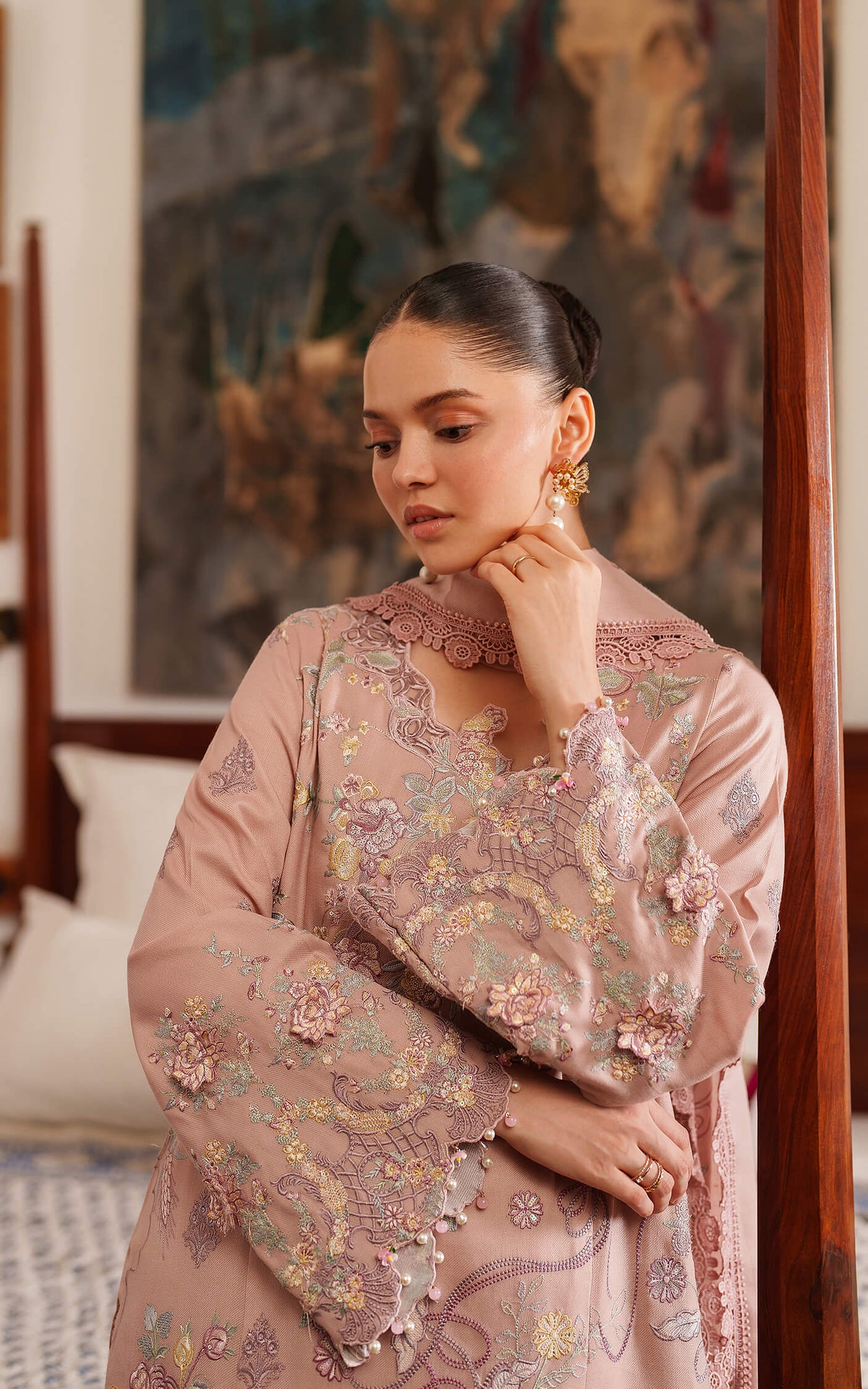 Glace LWC25-06 | 3pcs Embroidered Unstitched Winter