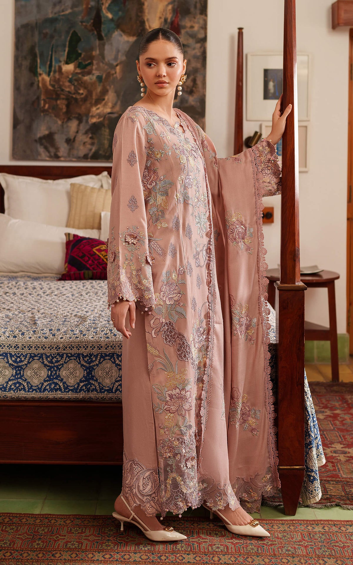 Glace LWC25-06 | 3pcs Embroidered Unstitched Winter