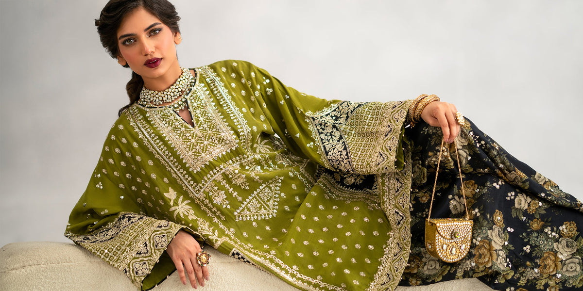 EMBROIDERED SUIT (E1103/104/126)