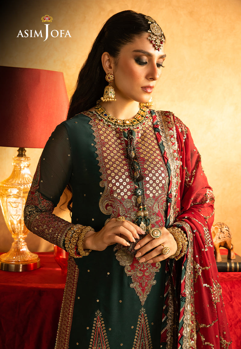AJVF-10 EMBROIDERED CHIFFON 3 PCS