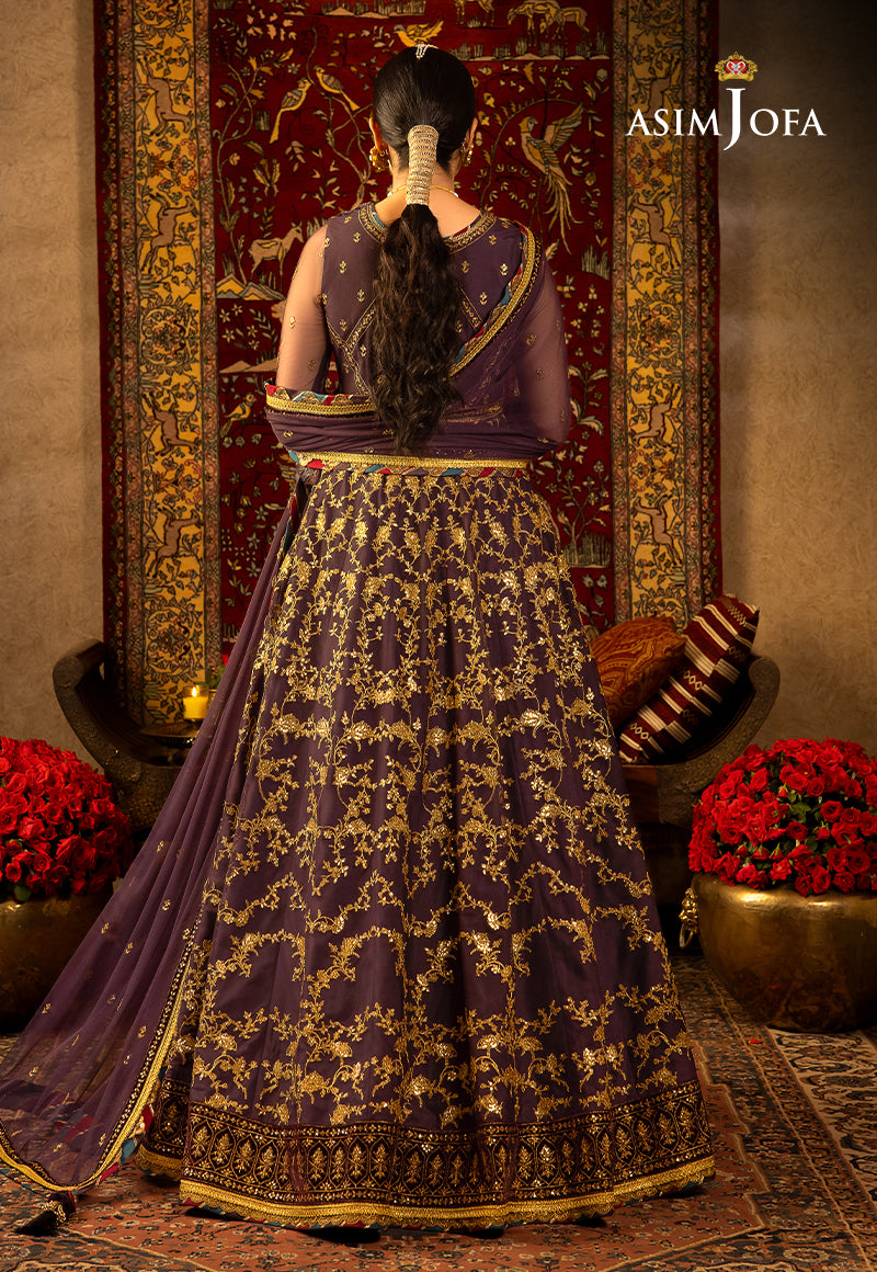 AJVF-03 EMBROIDERED NET 3 PCS
