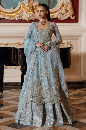 Blue Sea - Shirt, Dupatta & Blouse