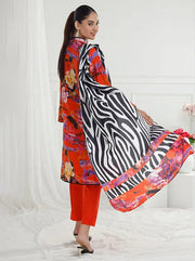 Gul Ahmed Floral World Silk Collection 2025 (CS-52004-09)