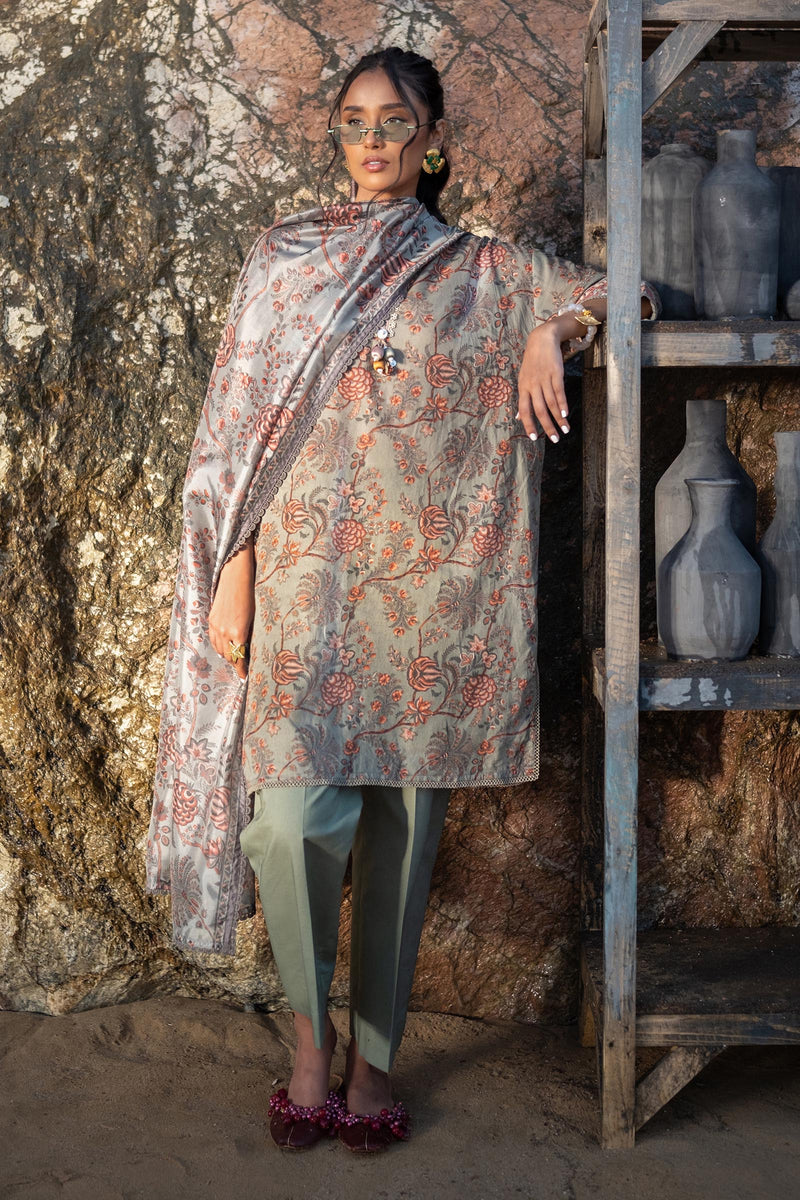 Unstitched 3 Piece Lawn Suit