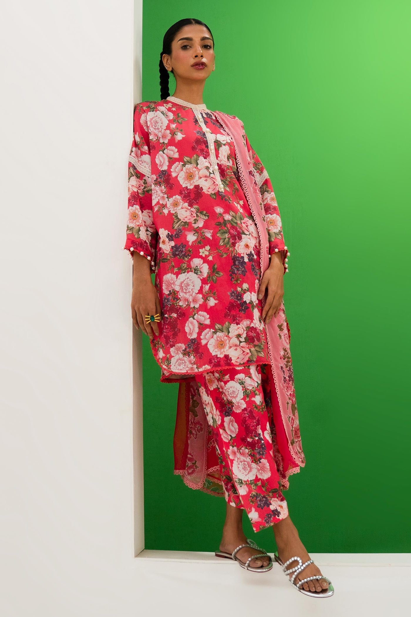 Unstitched 3 Piece Lawn Suit