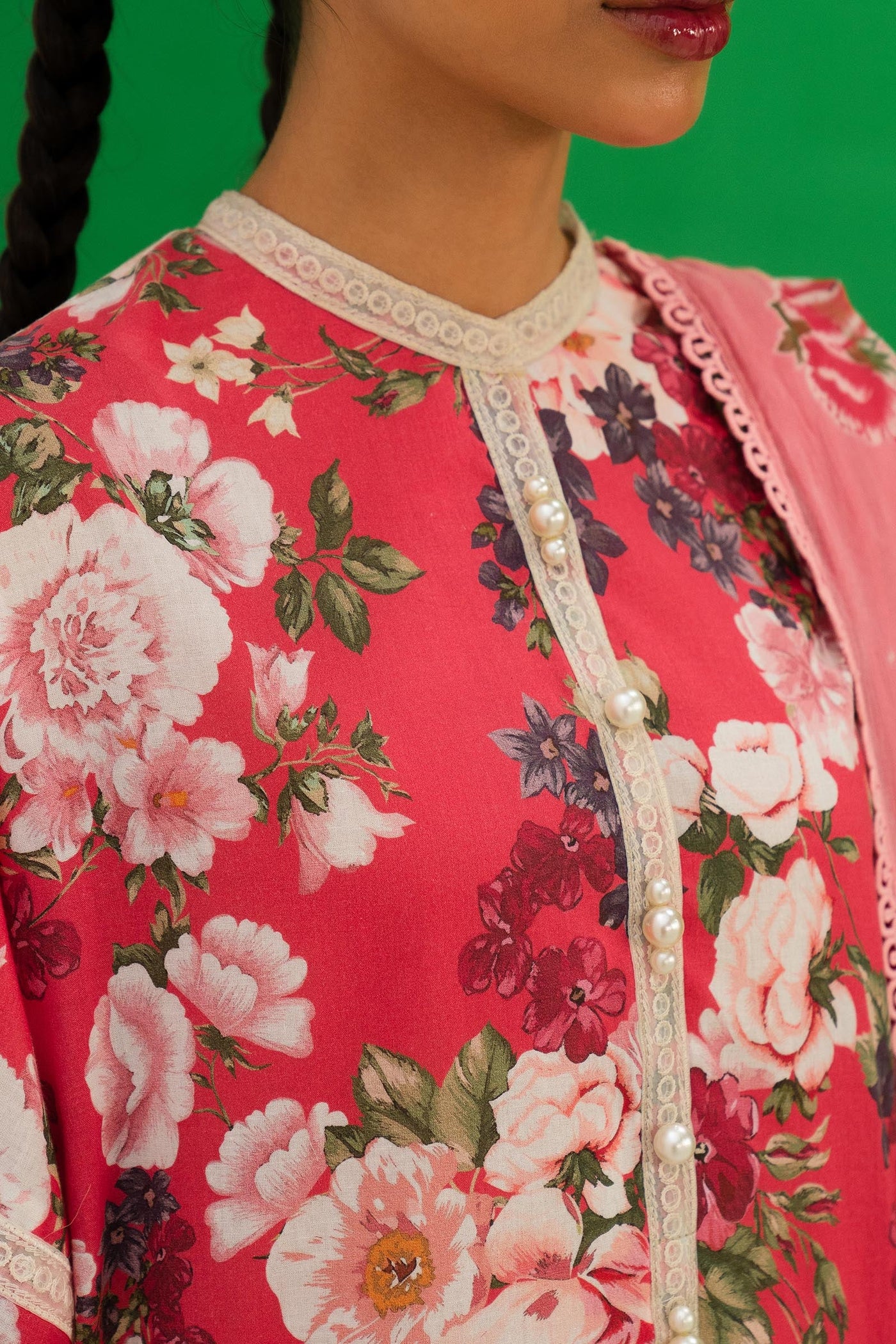 Unstitched 3 Piece Lawn Suit