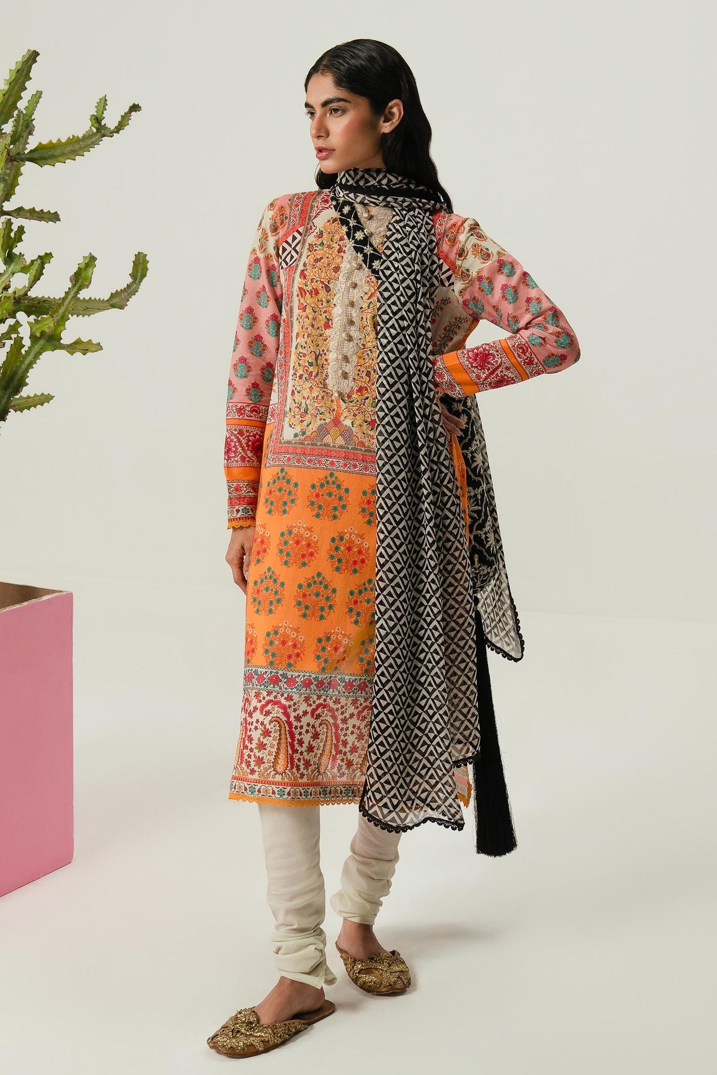 Unstitched 2 Piece Lawn Suit