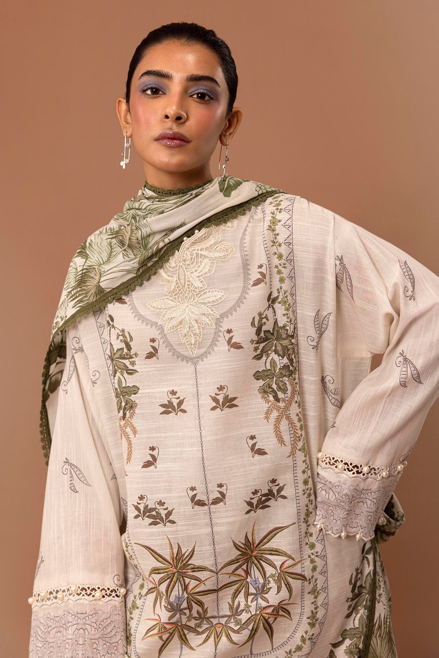Unstitched 3 Piece Lawn Suit