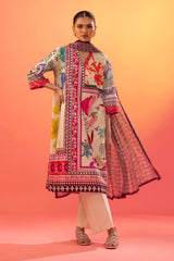 Unstitched Lawn 2 Piece Suit