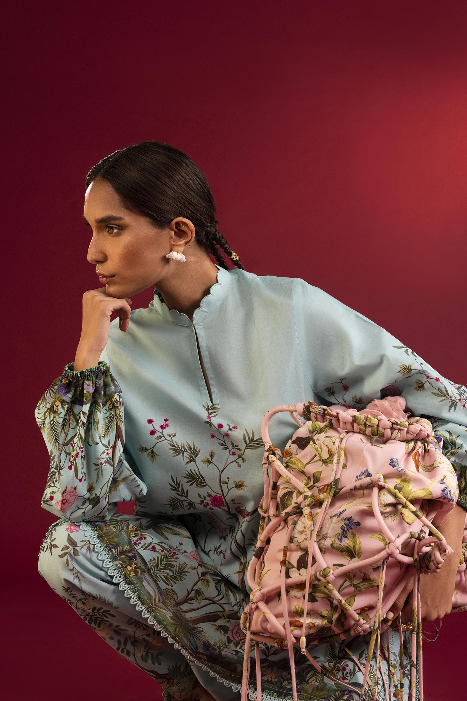 Unstitched Mahay Lawn 2 Piece Suit