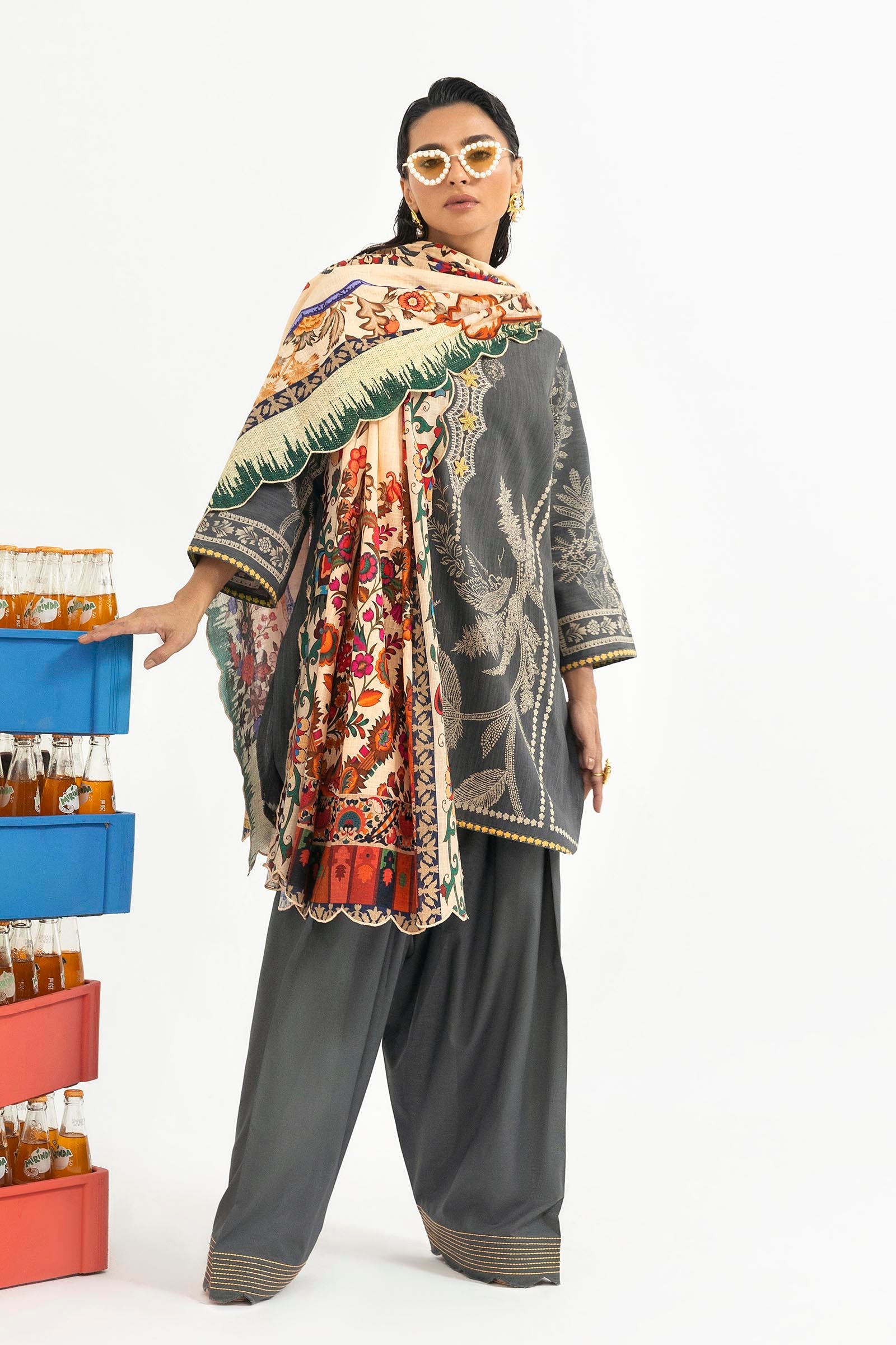 Unstitched 3 Piece Slub Suit