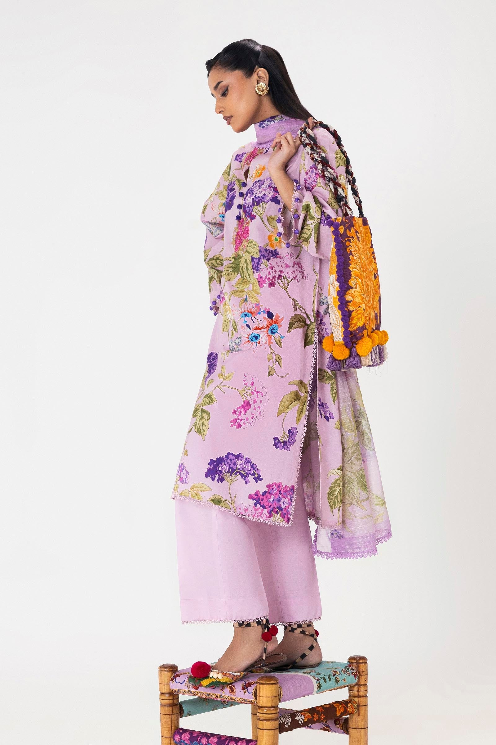 Unstitched Mahay Lawn 3 Piece Suit