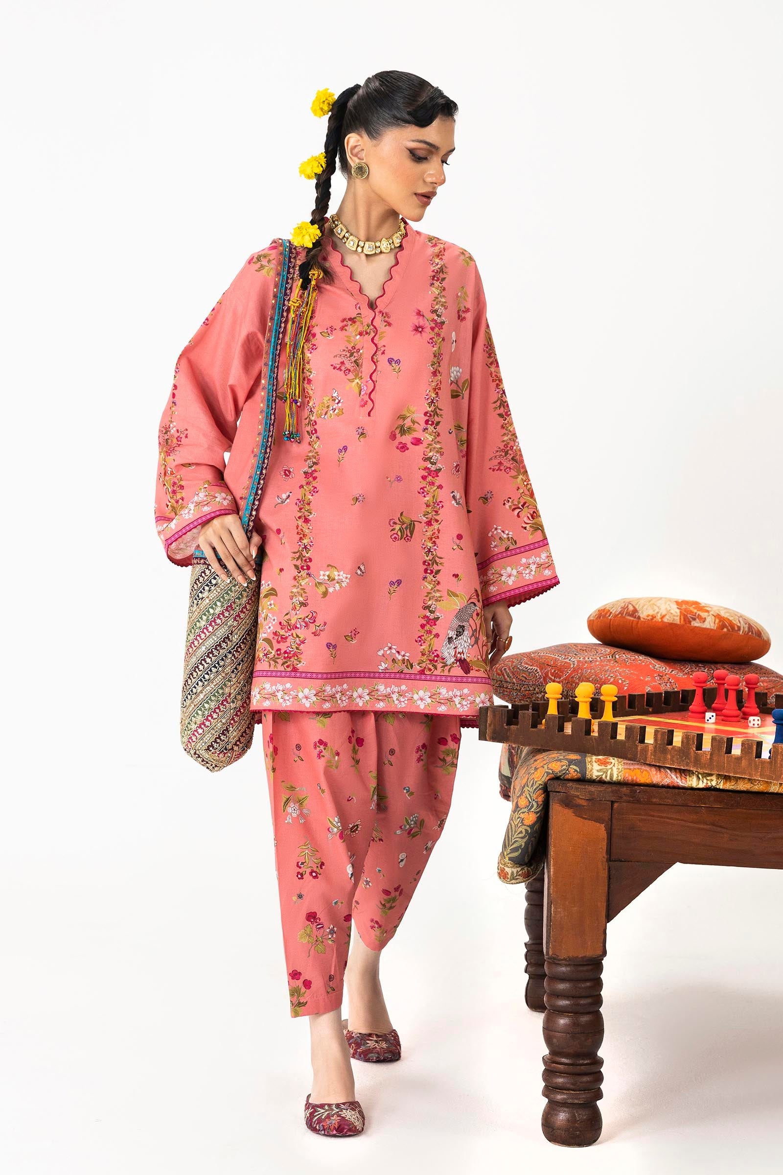 Unstitched Mahay Lawn 2 Piece Suit