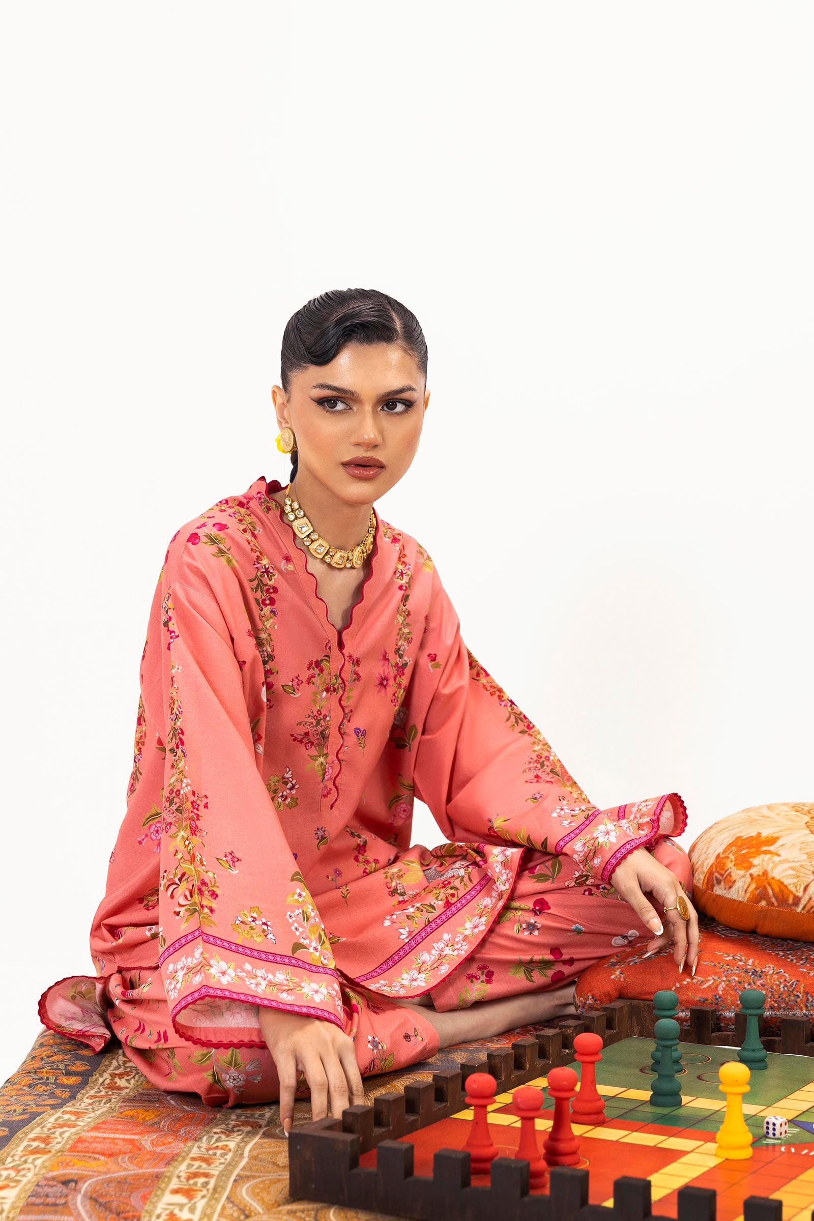 Unstitched Mahay Lawn 2 Piece Suit