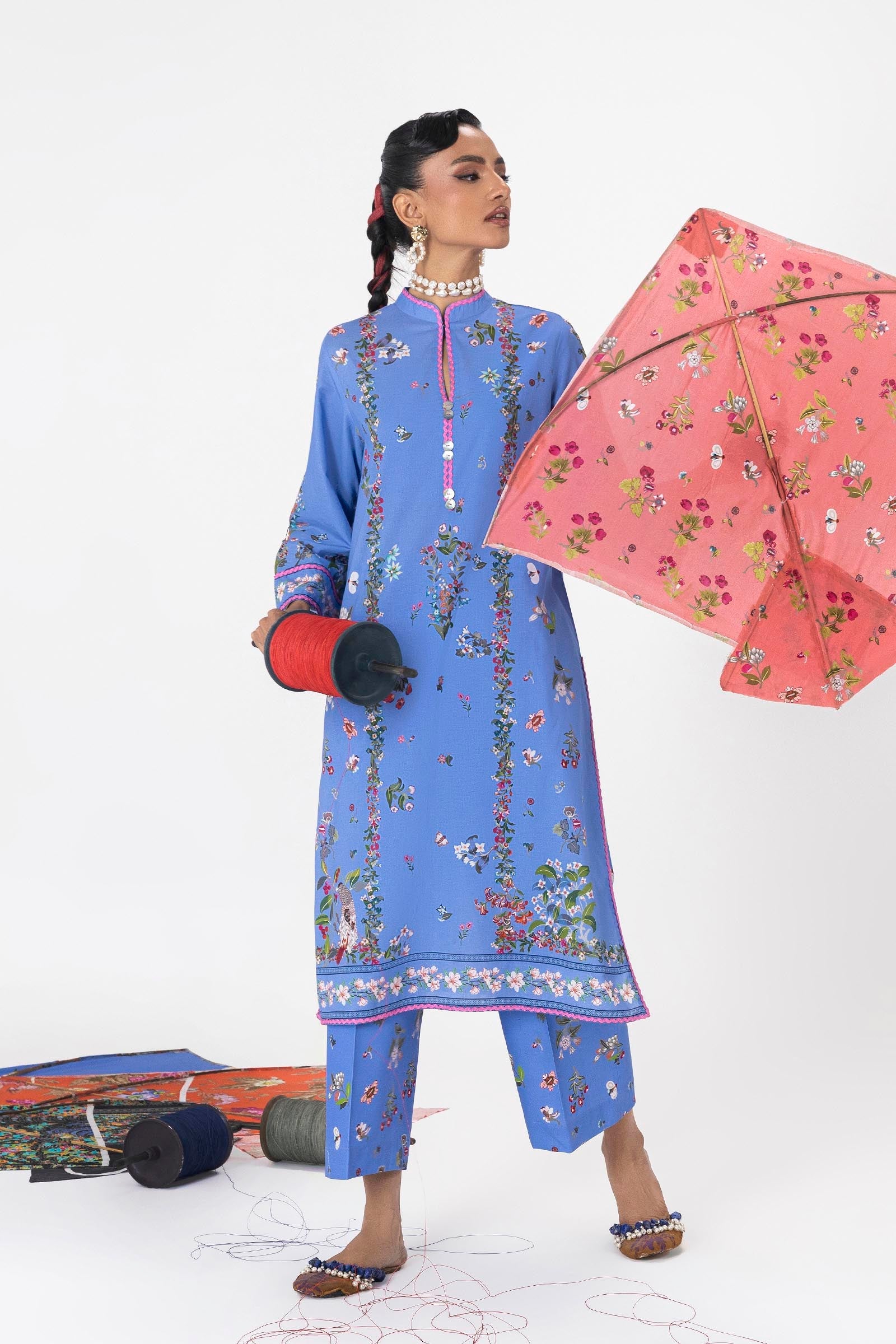 Unstitched Mahay Lawn 2 Piece Suit