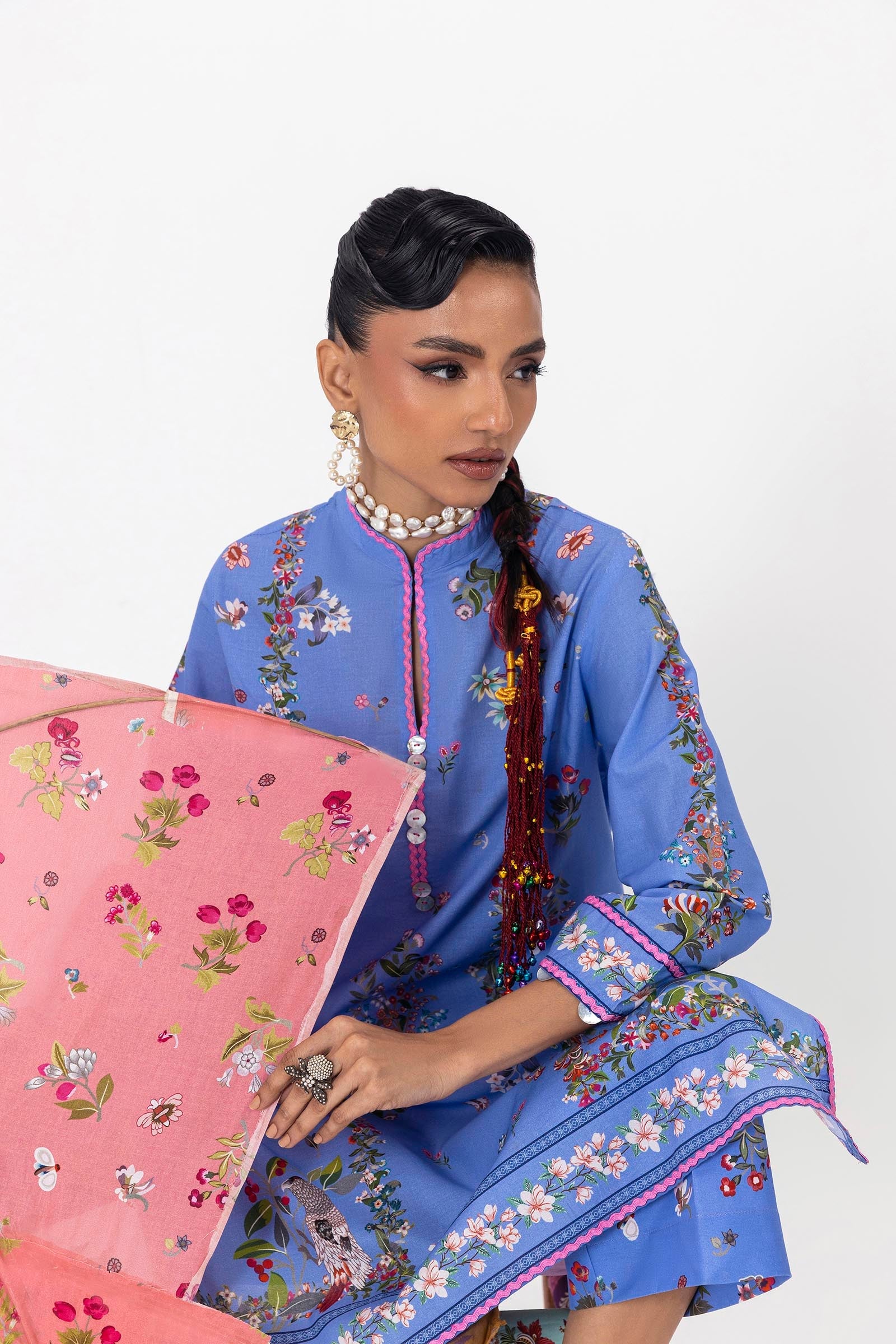 Unstitched Mahay Lawn 2 Piece Suit