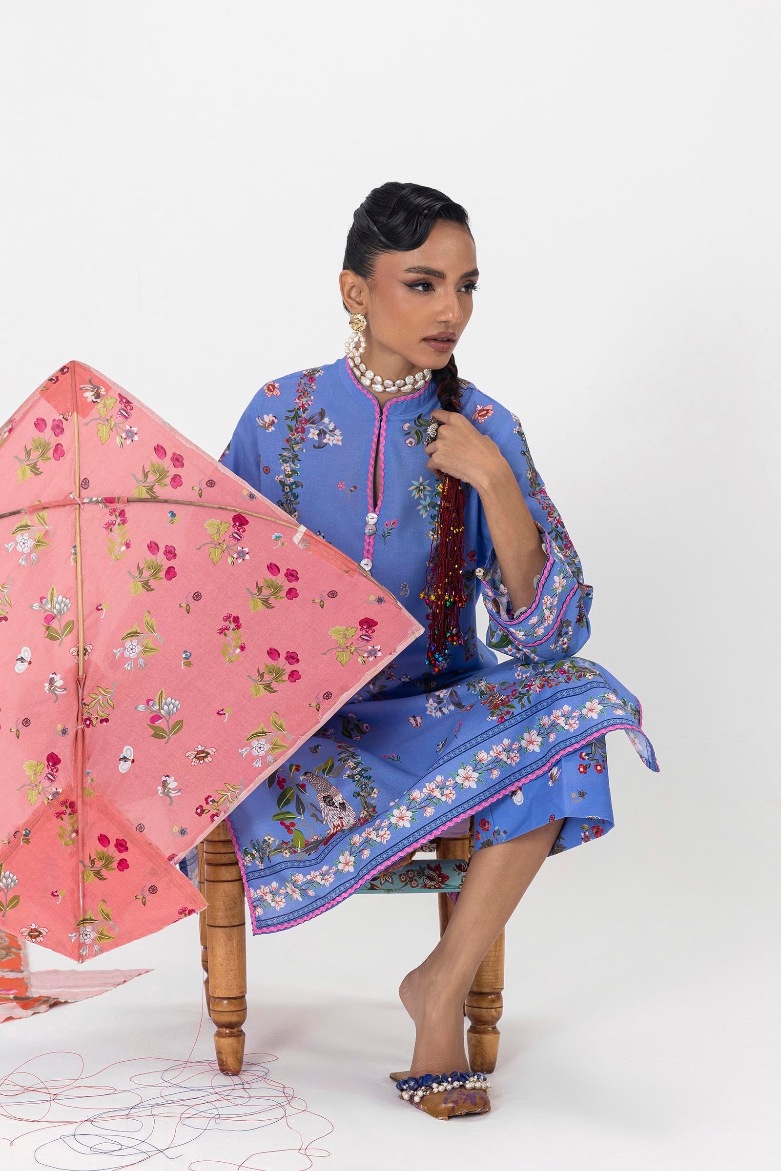Unstitched Mahay Lawn 2 Piece Suit