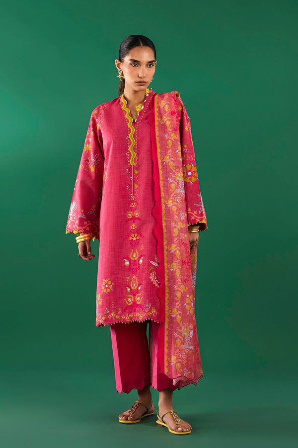 Unstitched 3 Piece Lawn Suit