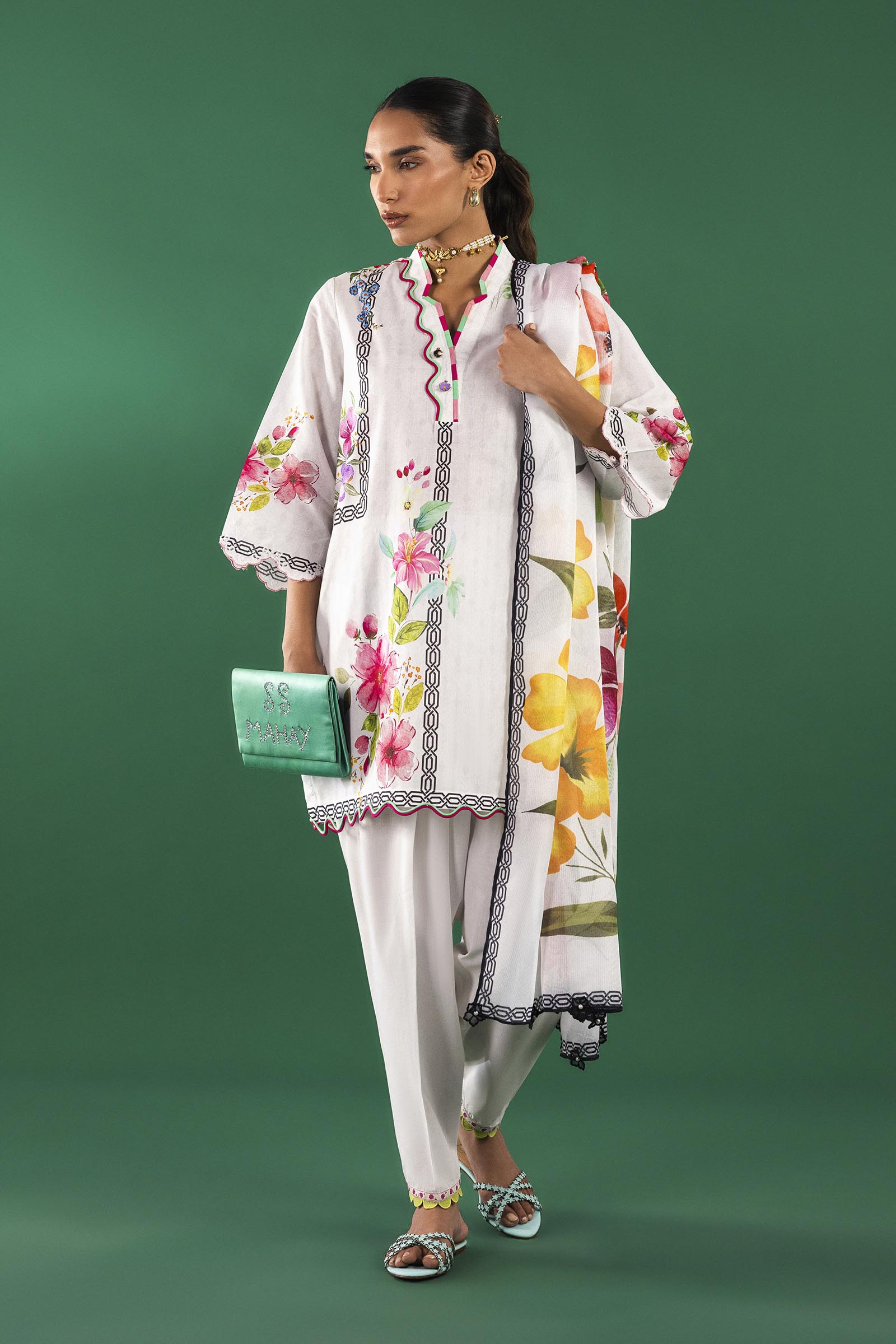 Unstitched 2 Piece Lawn Suit