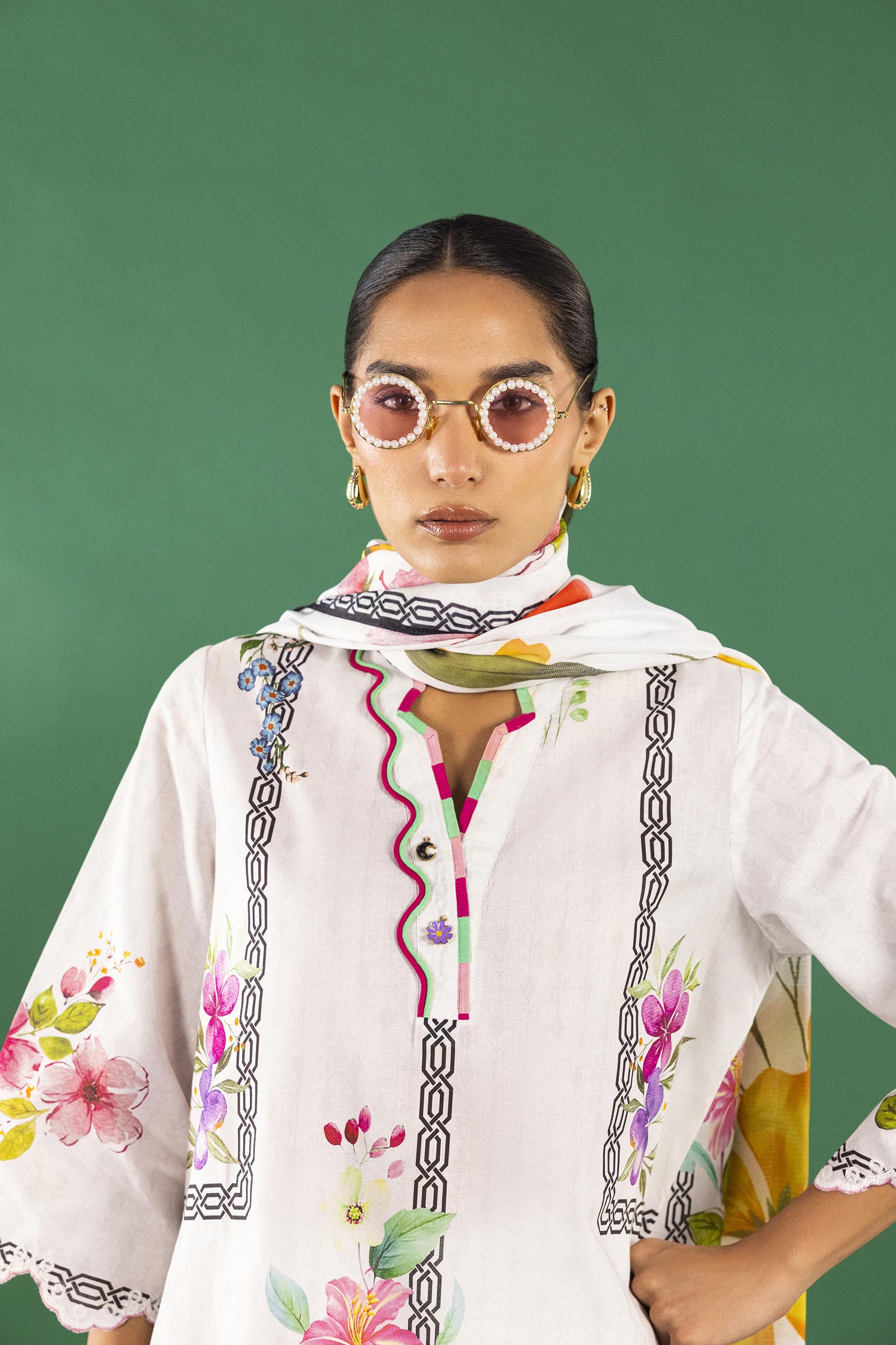 Unstitched 2 Piece Lawn Suit