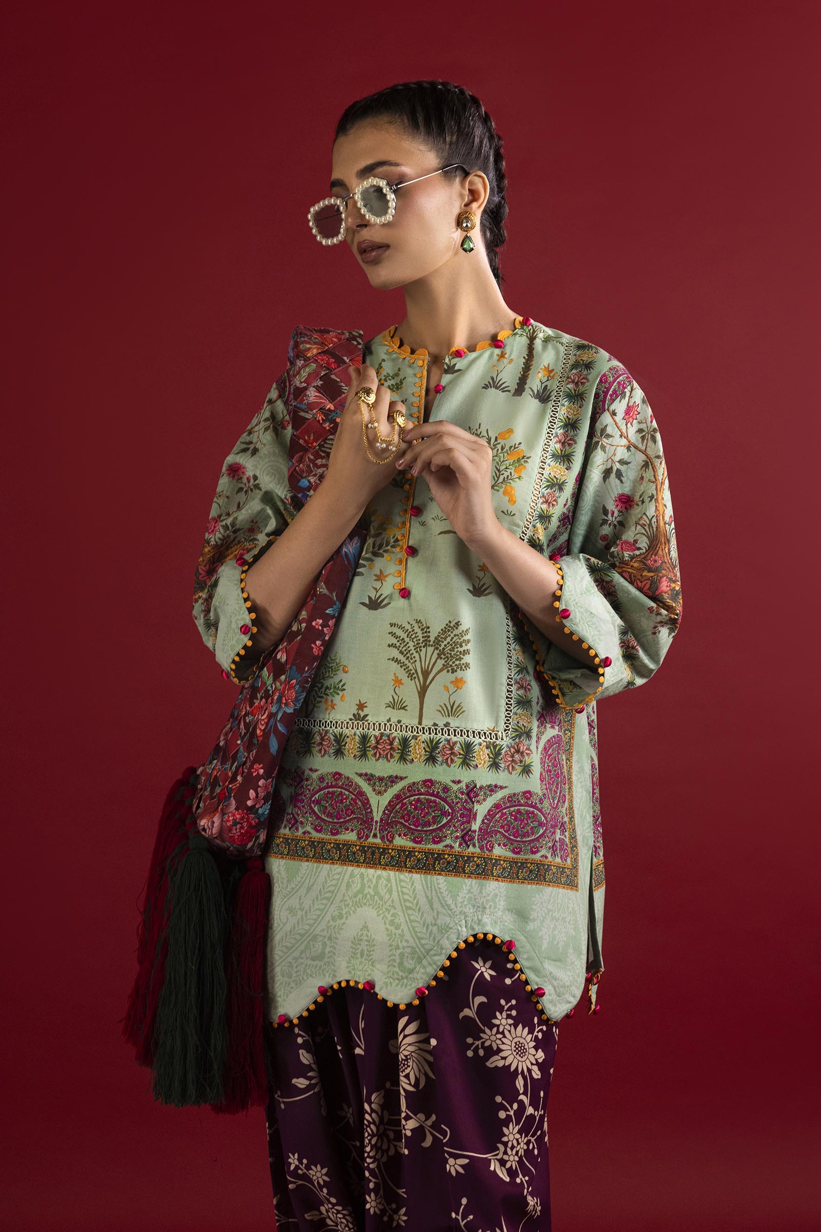 Unstitched 2 Piece Lawn Suit