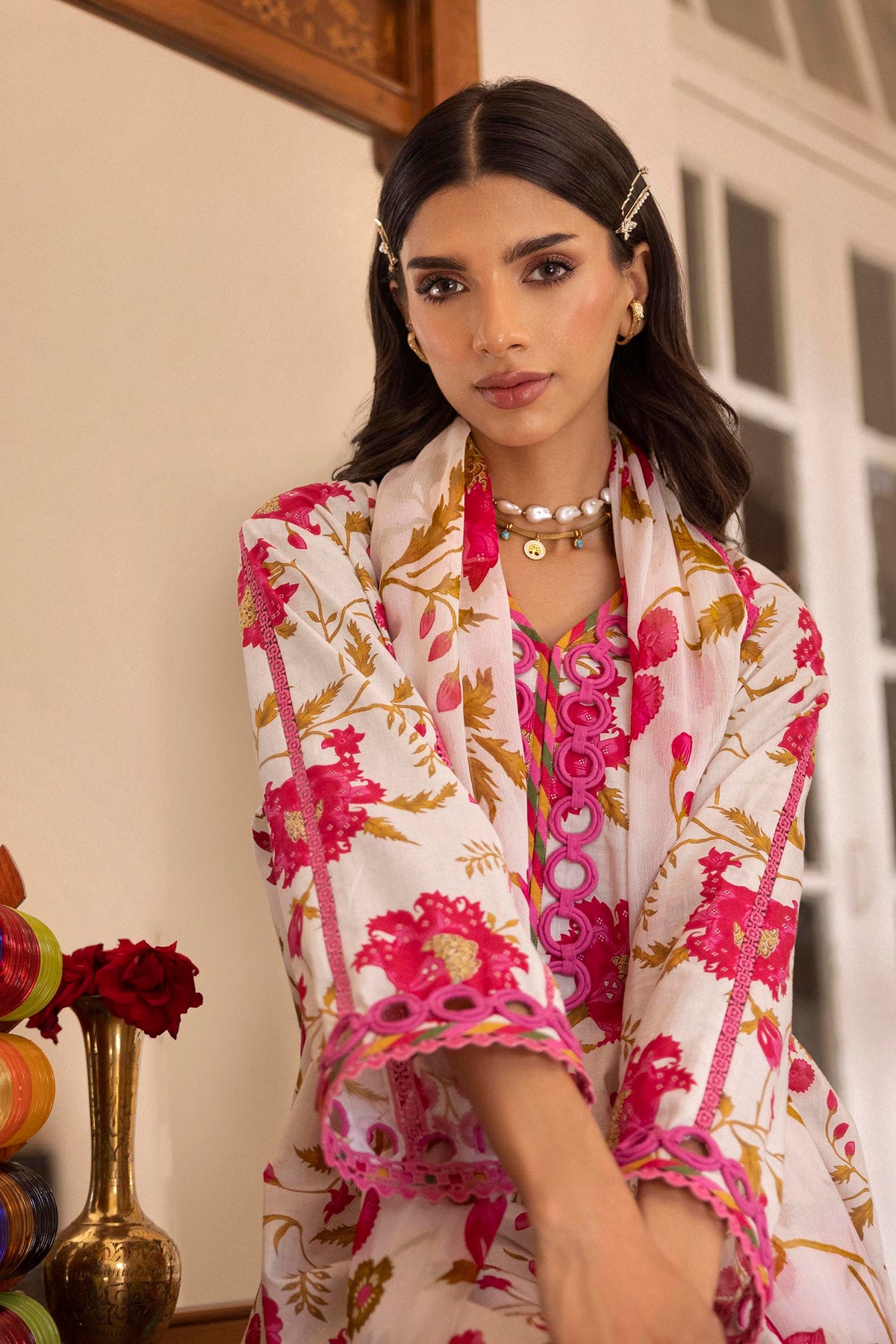 Unstitched 3 Piece Lawn Suit