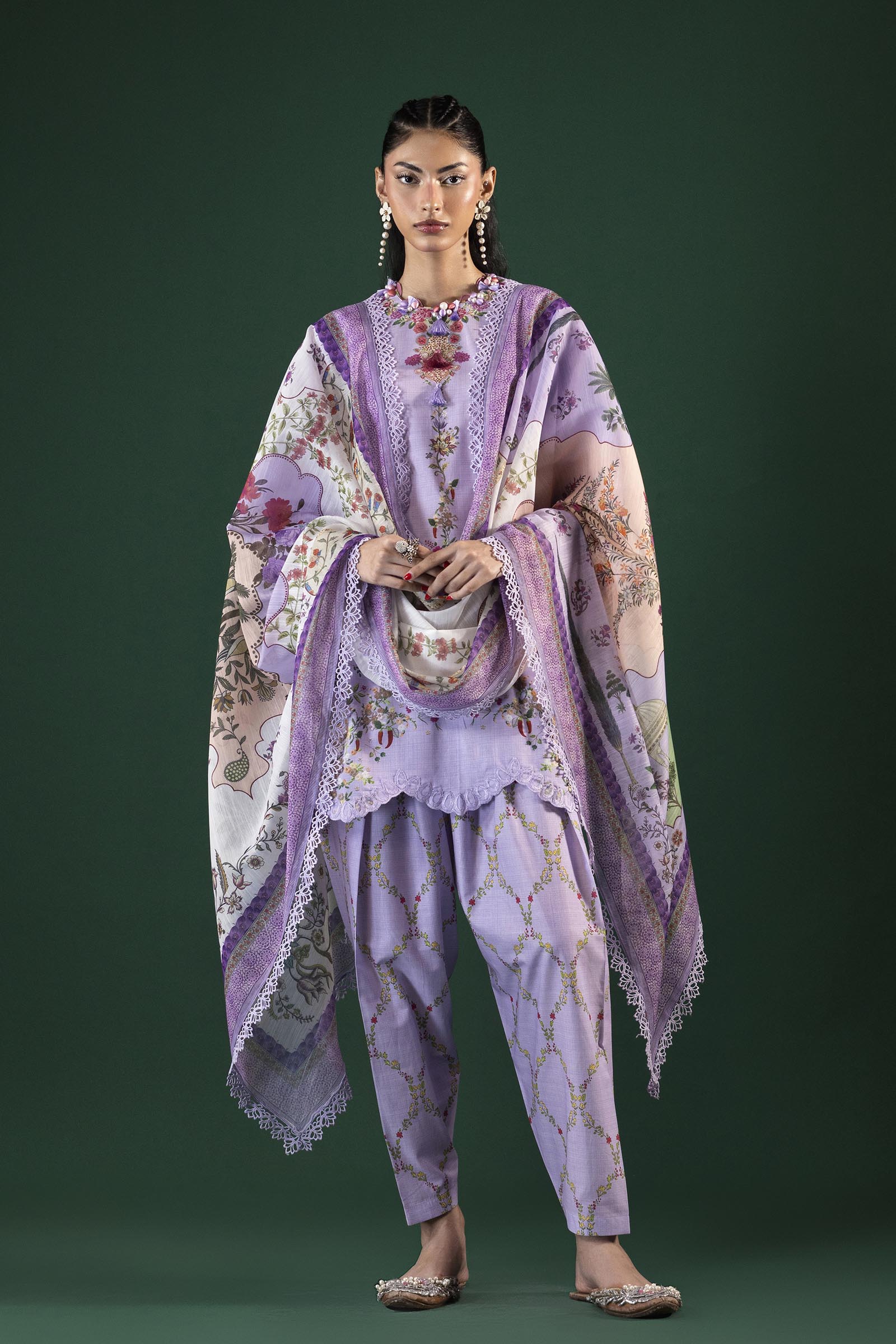Unstitched Printed 3 Piece Lawn Suit