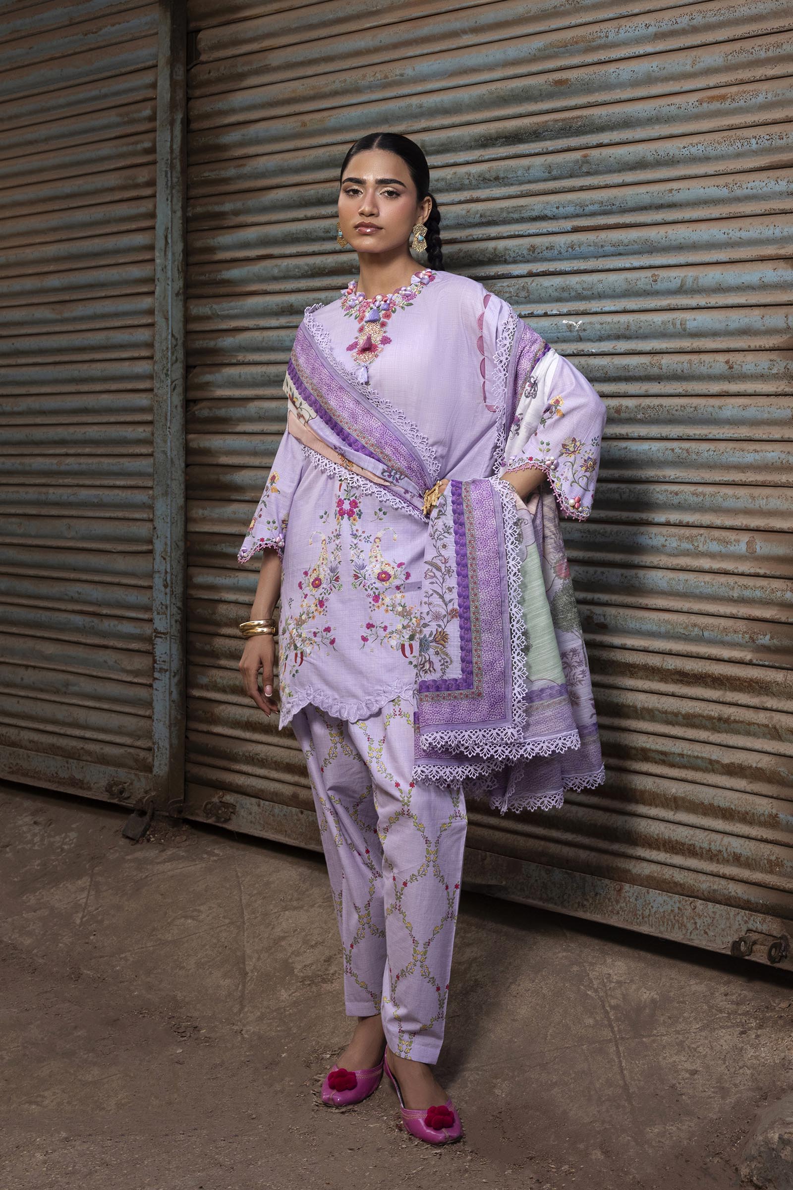 Unstitched Printed 3 Piece Lawn Suit