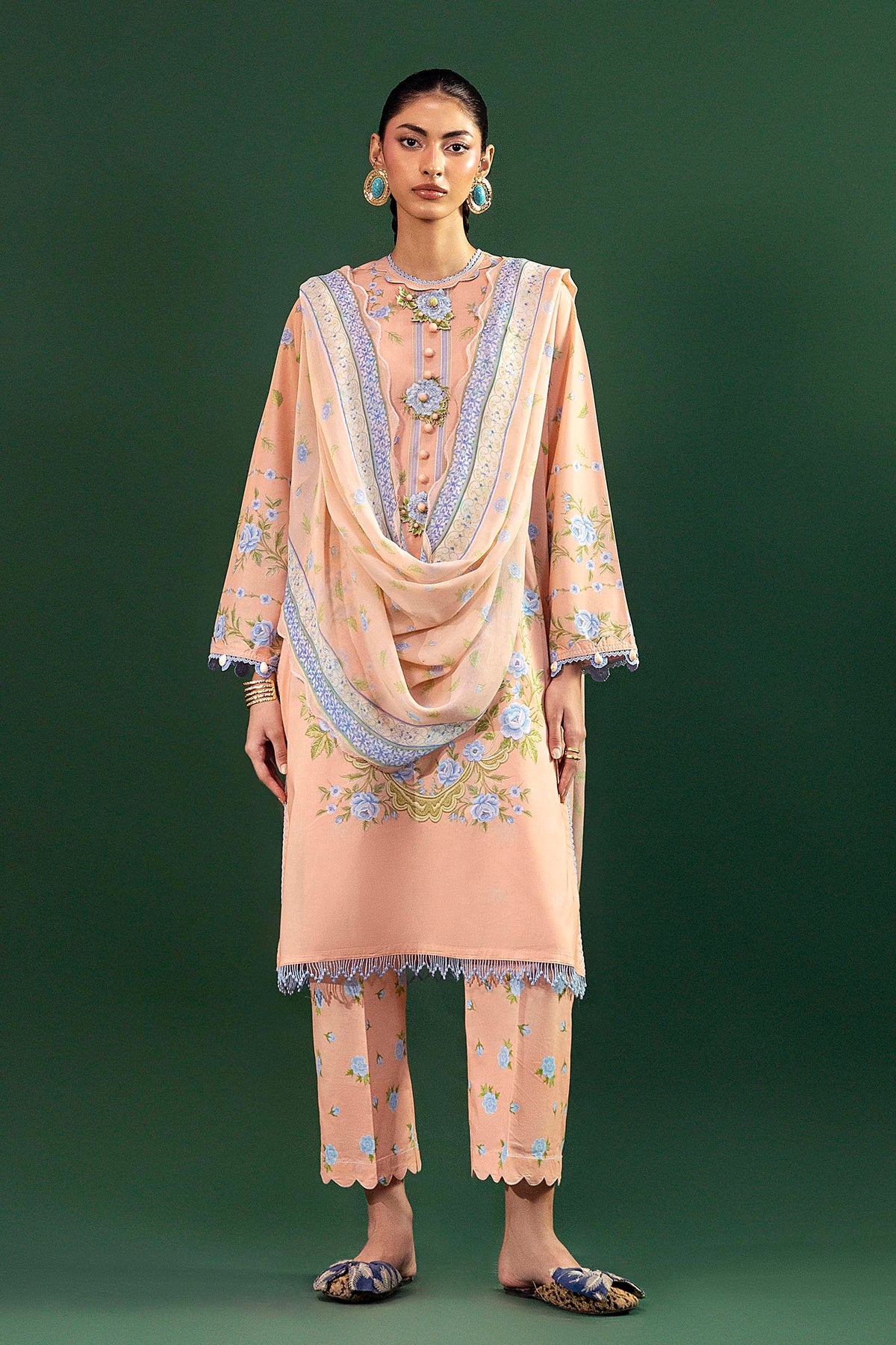 Unstitched Printed 3 Piece Lawn Suit
