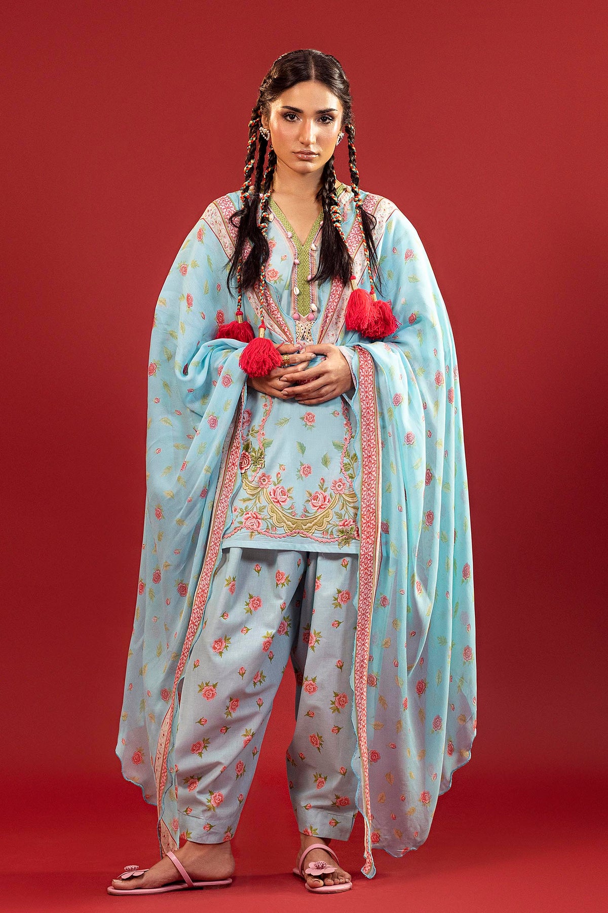 Unstitched Printed 3 Piece Lawn Suit