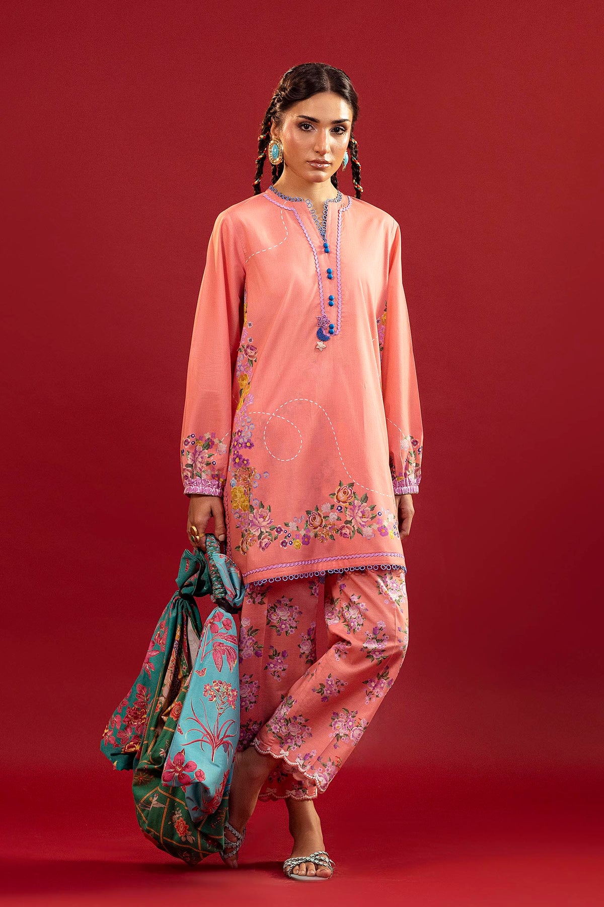 Unstitched Printed 2 Piece Lawn Suit
