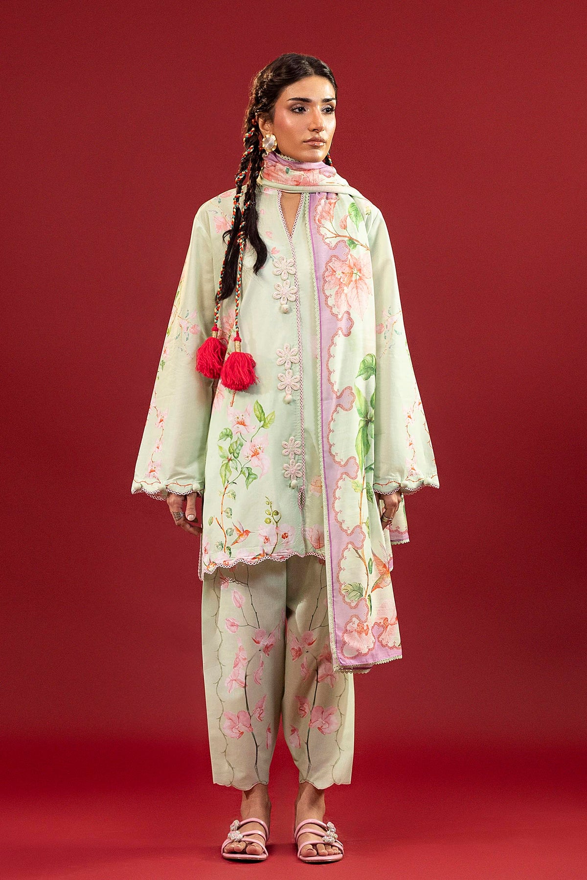 Unstitched Printed 3 Piece Lawn Suit