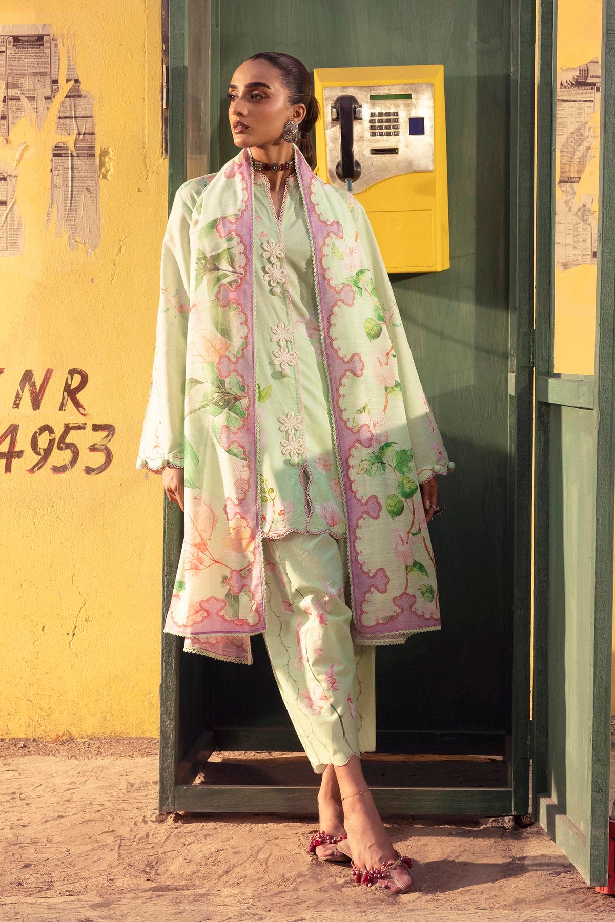 Unstitched Printed 3 Piece Lawn Suit