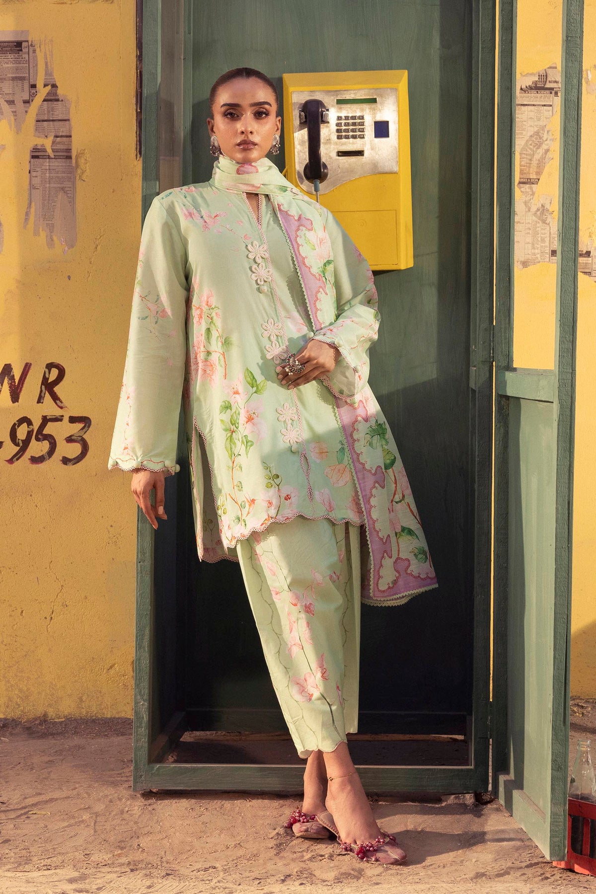 Unstitched Printed 3 Piece Lawn Suit